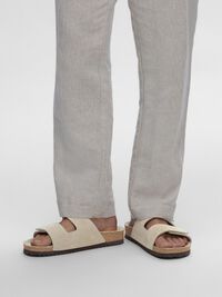 SUEDE SLIDERS, Sand, highres