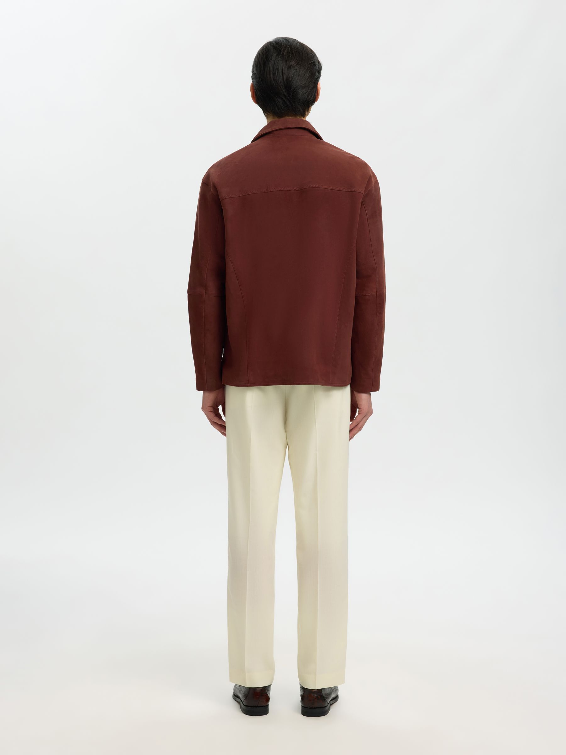 100% SUEDE OVERSHIRT