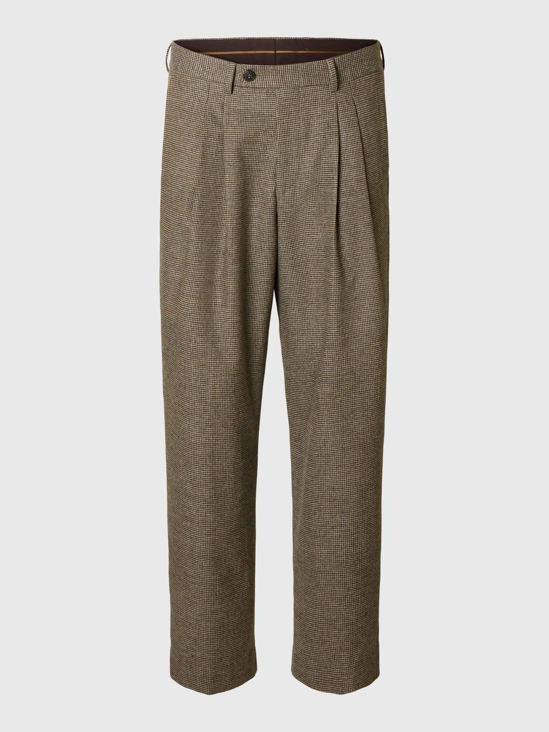 WOOL BLEND SUIT TROUSERS