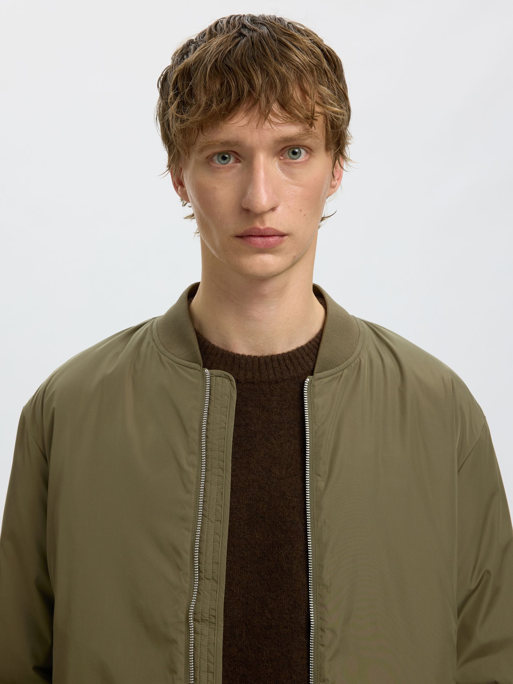 WATER REPELLENT BOMBER JACKET