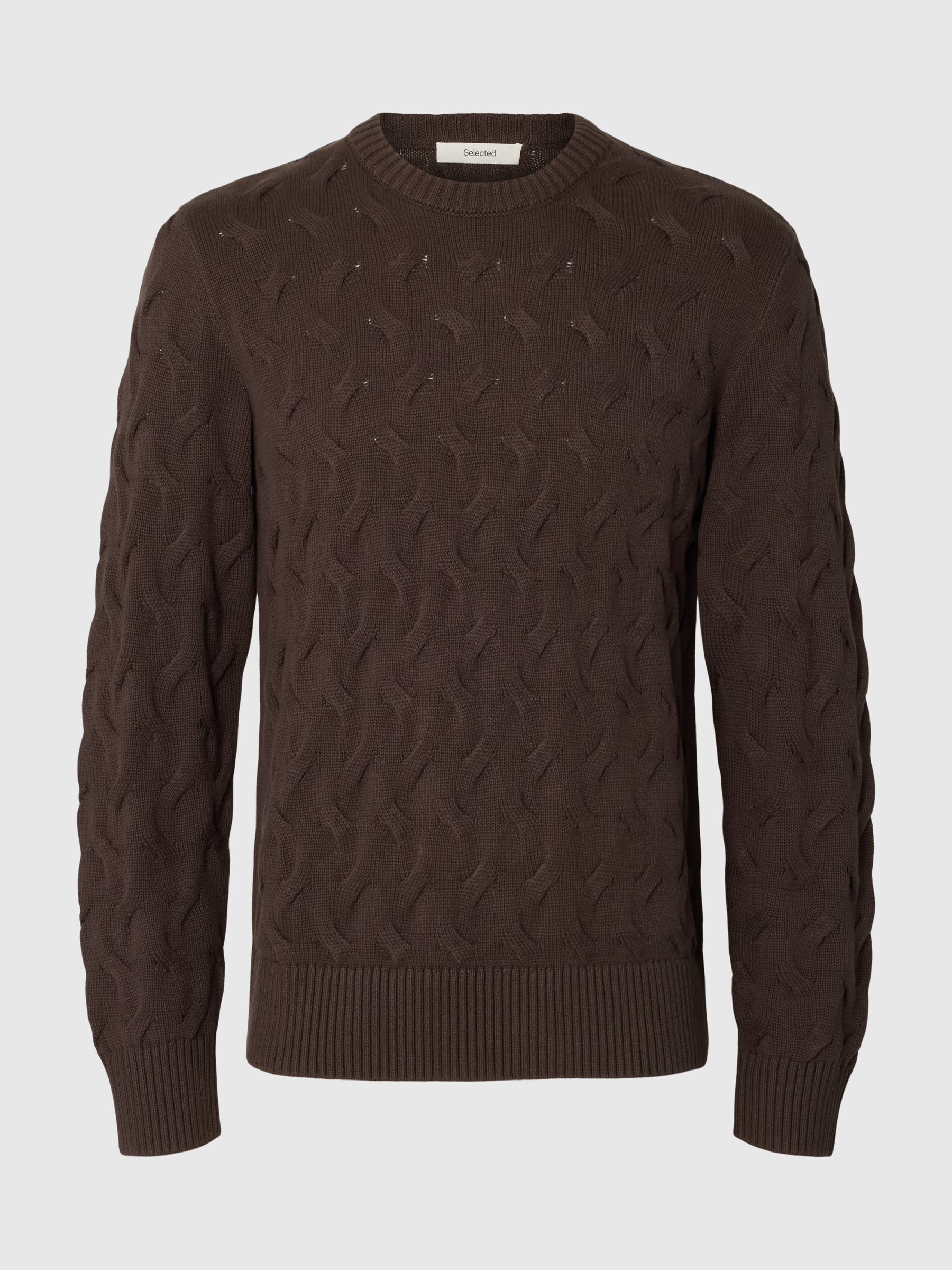 CABLE KNIT CREWNECK JUMPER