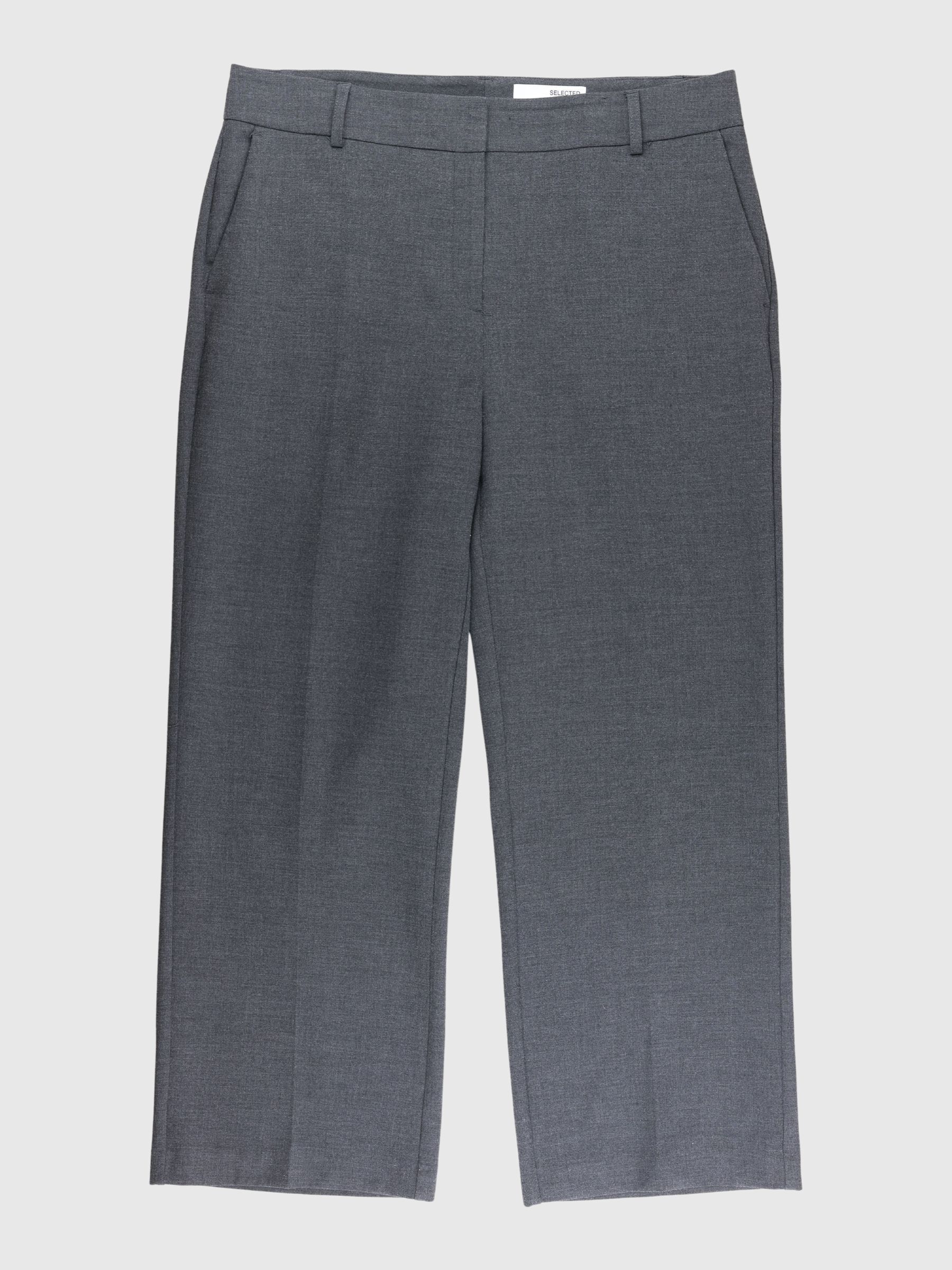 VISCOSE BLEND WIDE-LEG TROUSERS