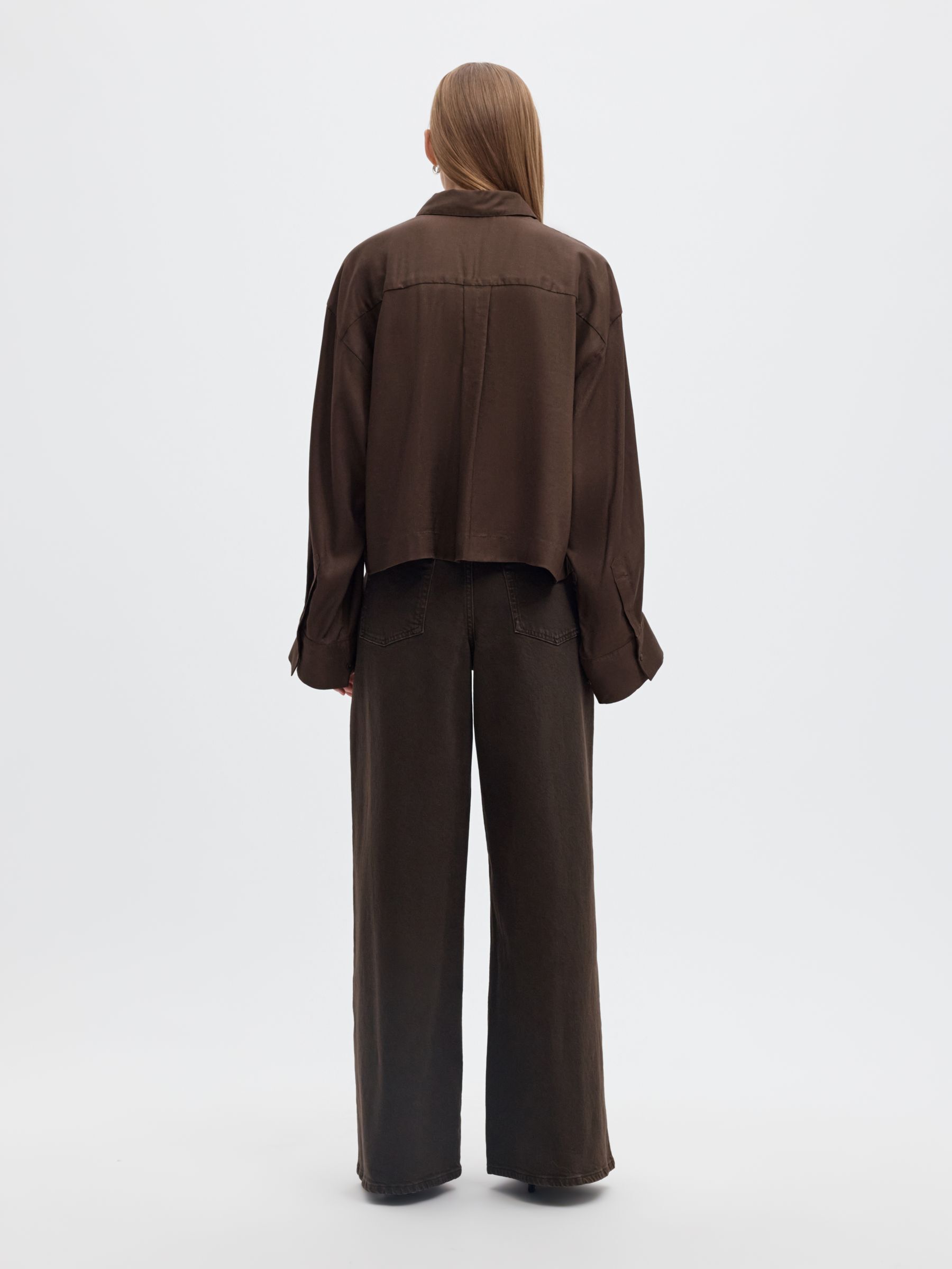 BOXY FIT CROPPED BLOUSE