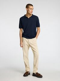 CLASSIC TAPERED TROUSERS, Oatmeal, highres