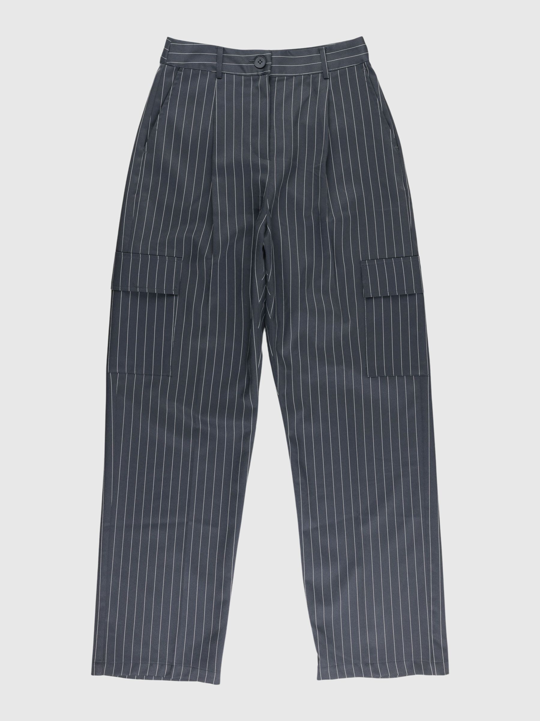 PINSTRIPE CARGO TROUSERS