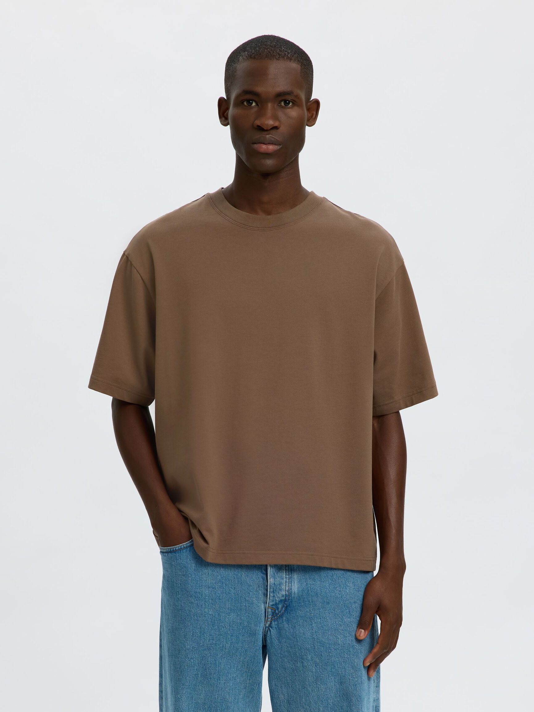 100% COTTON CREWNECK T-SHIRT