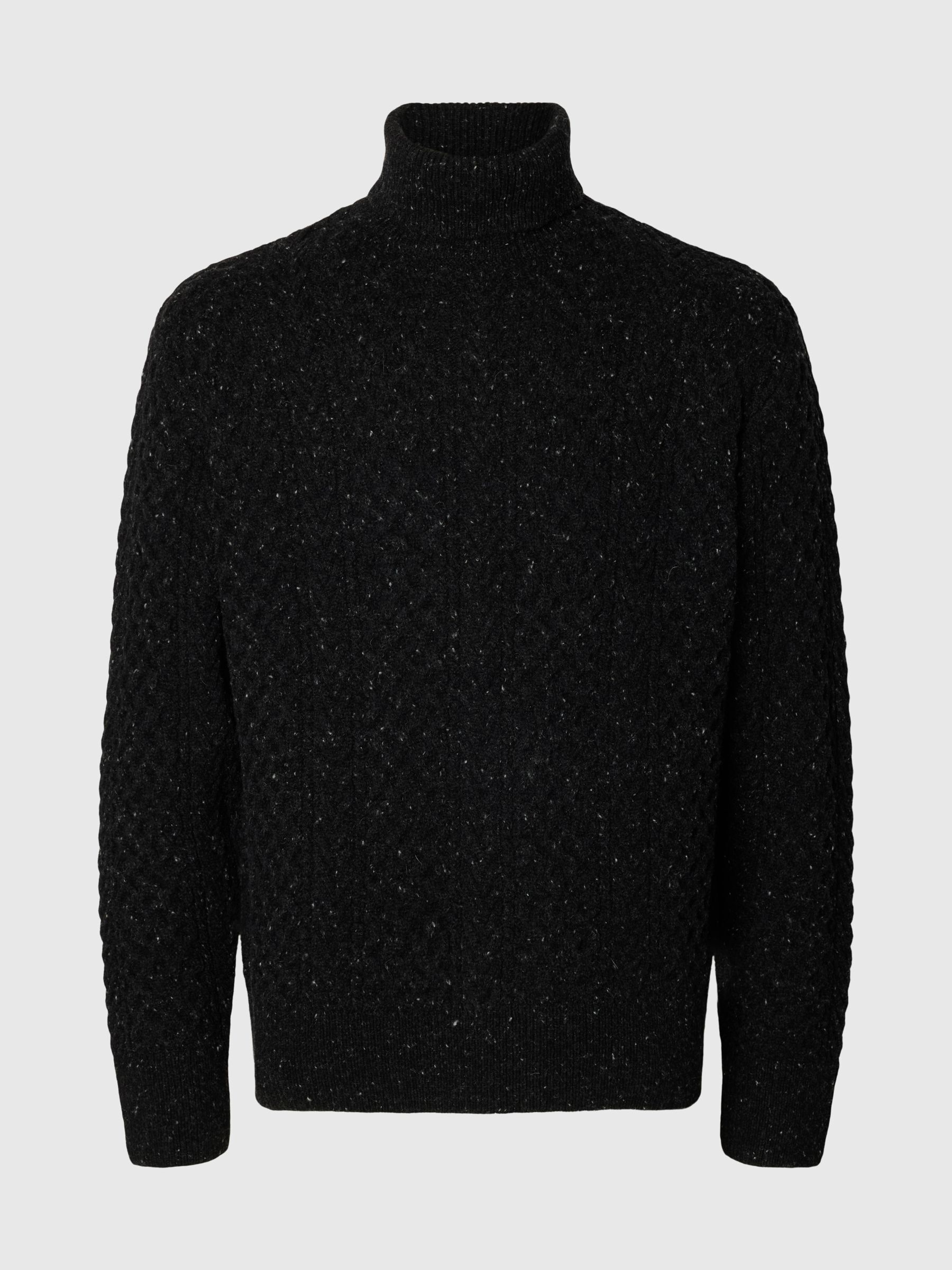 CABLE KNIT TURTLENECK