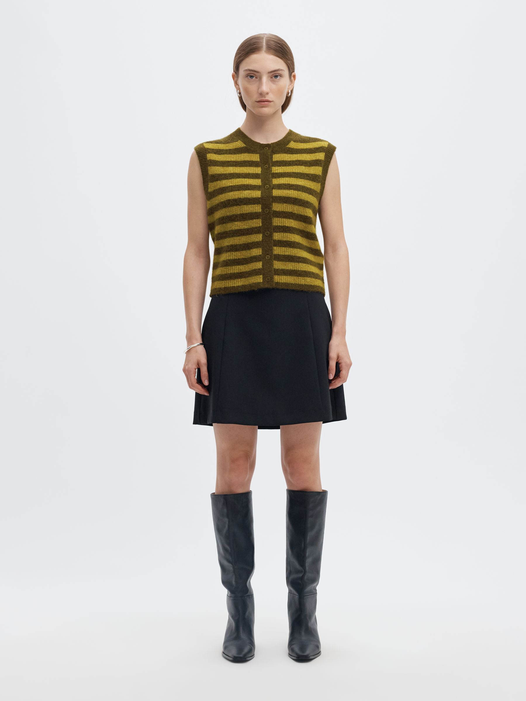 WOOL BLEND  KNITTED VEST