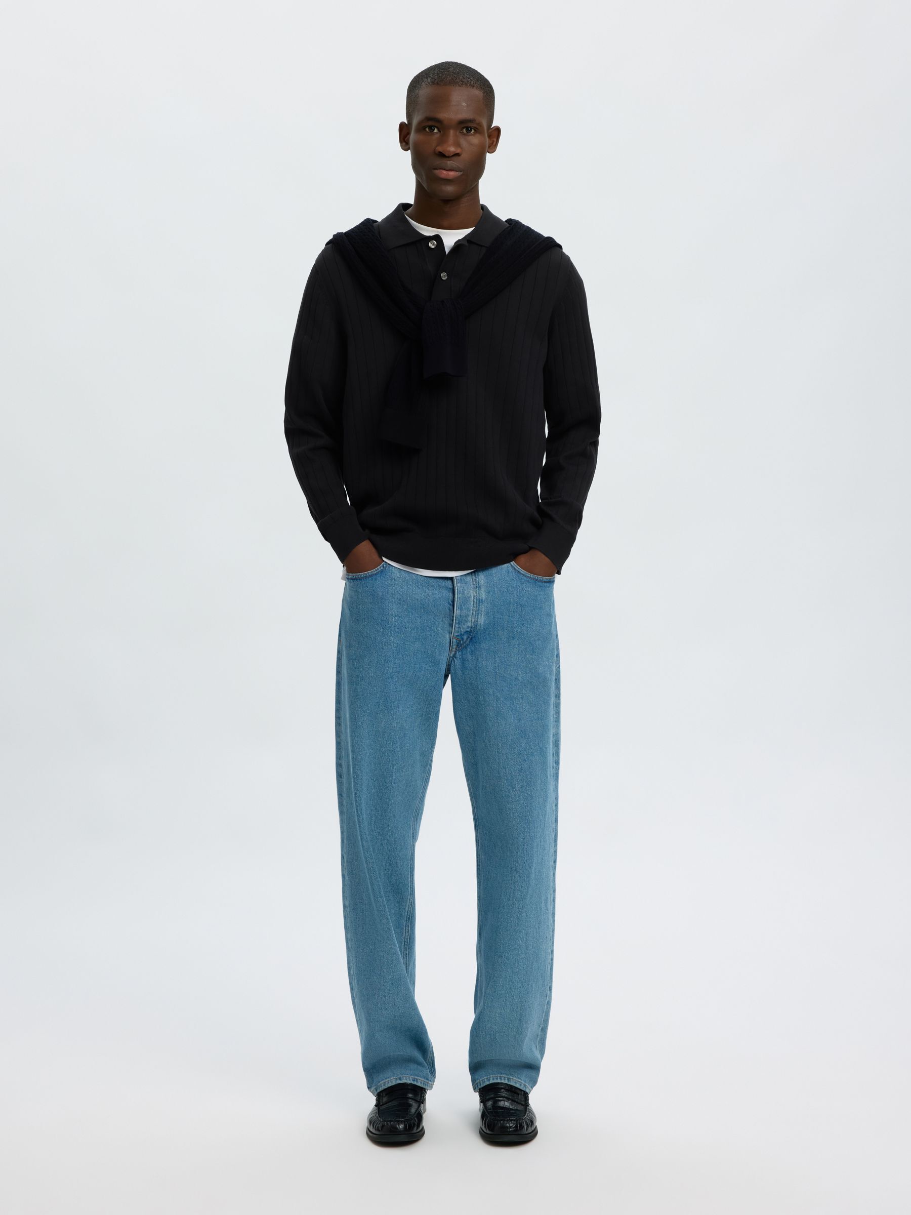 COTTON KNITTED POLO SHIRT