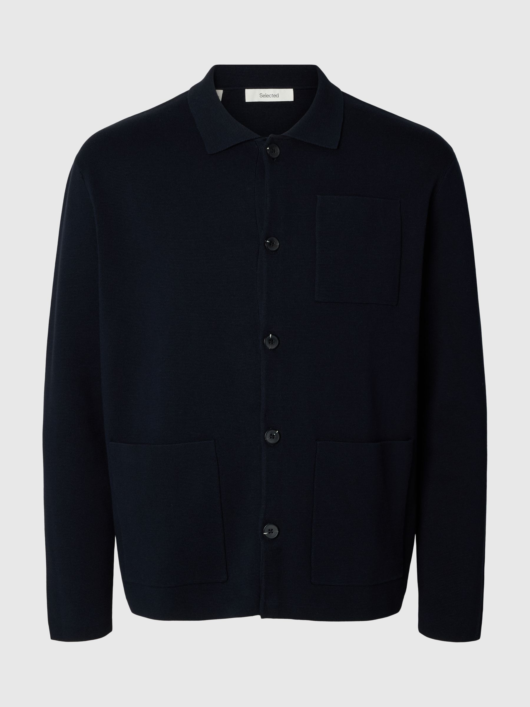 RELAXED FIT KNITTED CARDIGAN