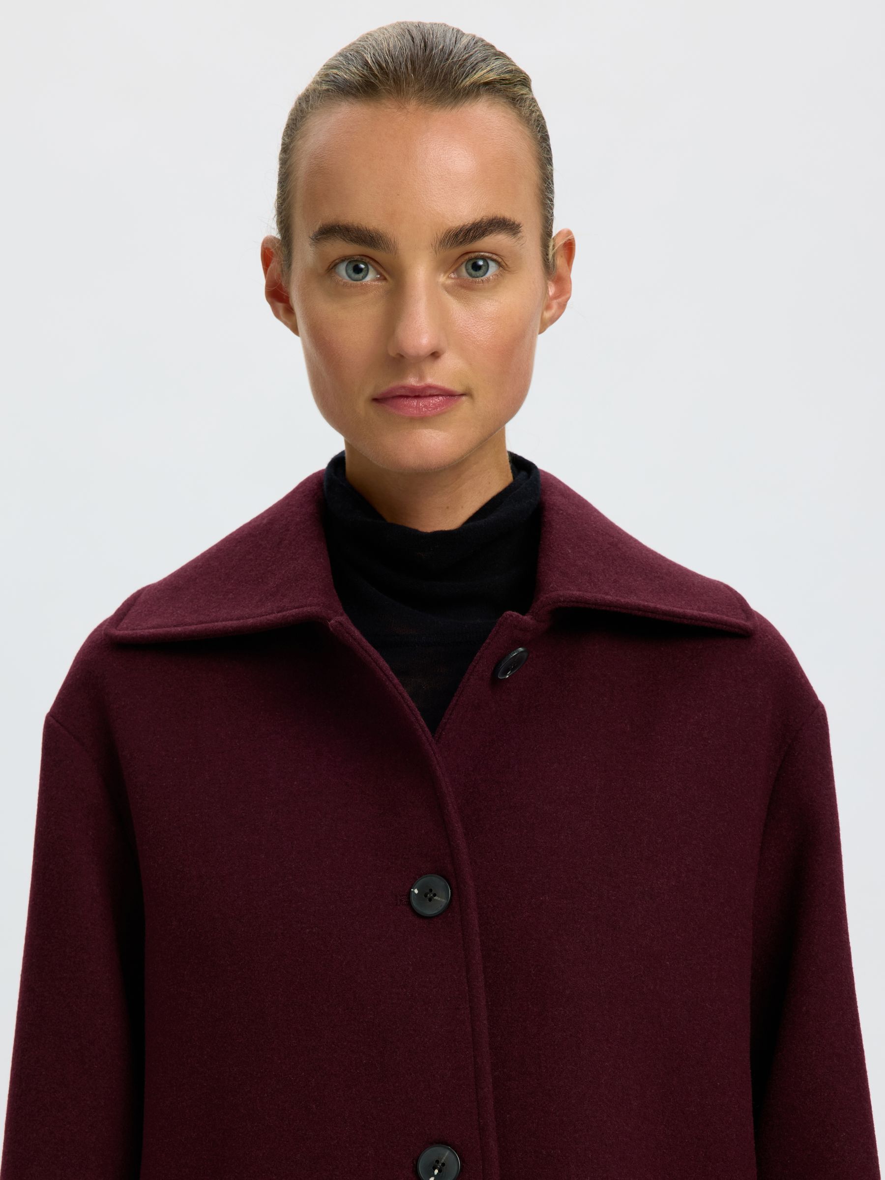 WOOL BLEND LONG COAT