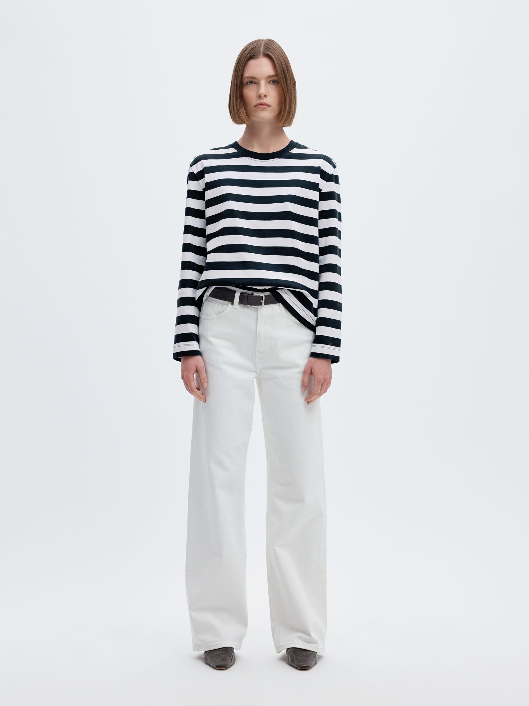STRIPED LONG-SLEEVED T-SHIRT