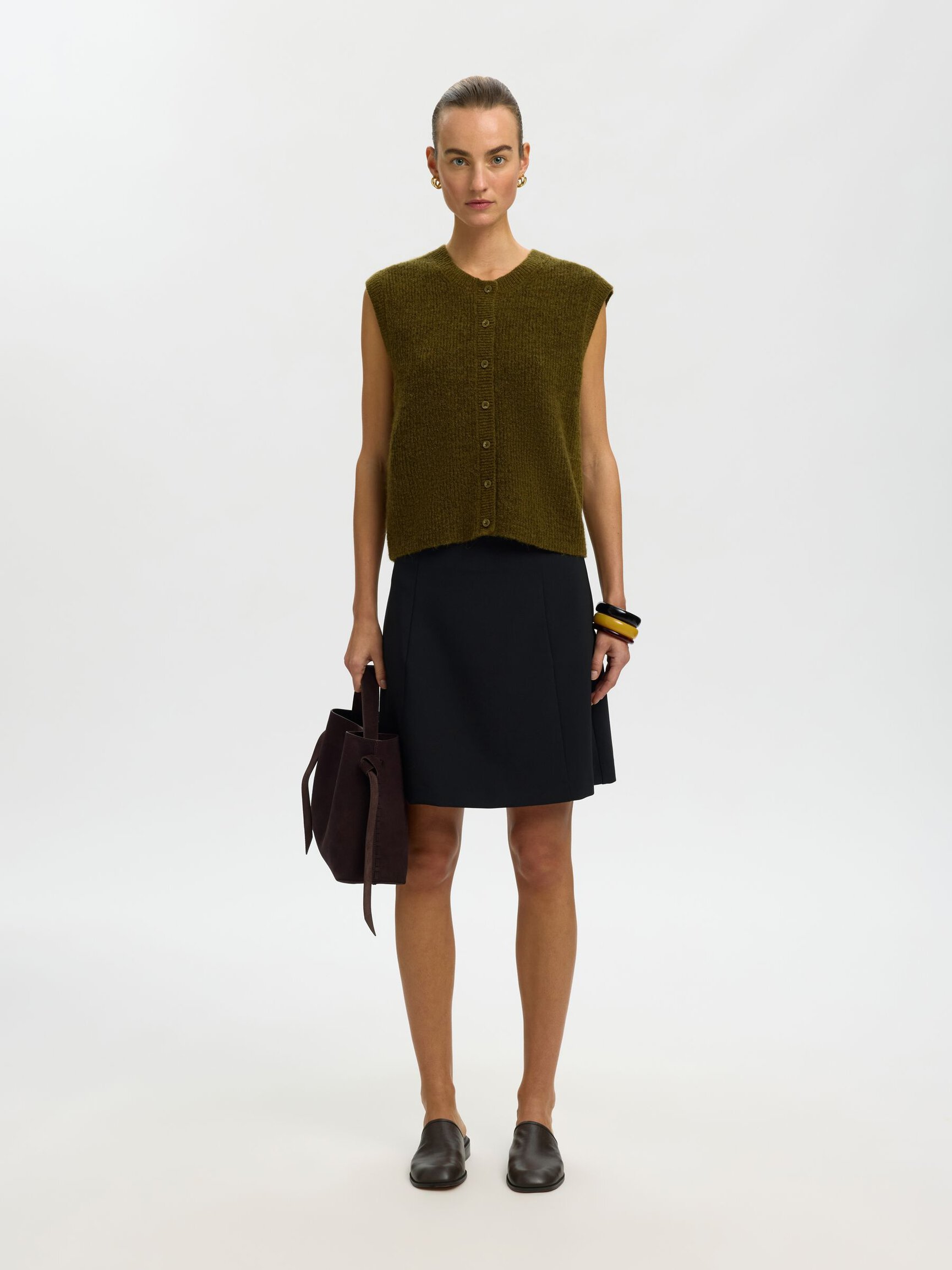 WOOL BLEND WAISTCOAT