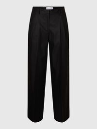 EXTRA WIJDE PIJPEN HIGH-WAIST BROEK, Black, highres