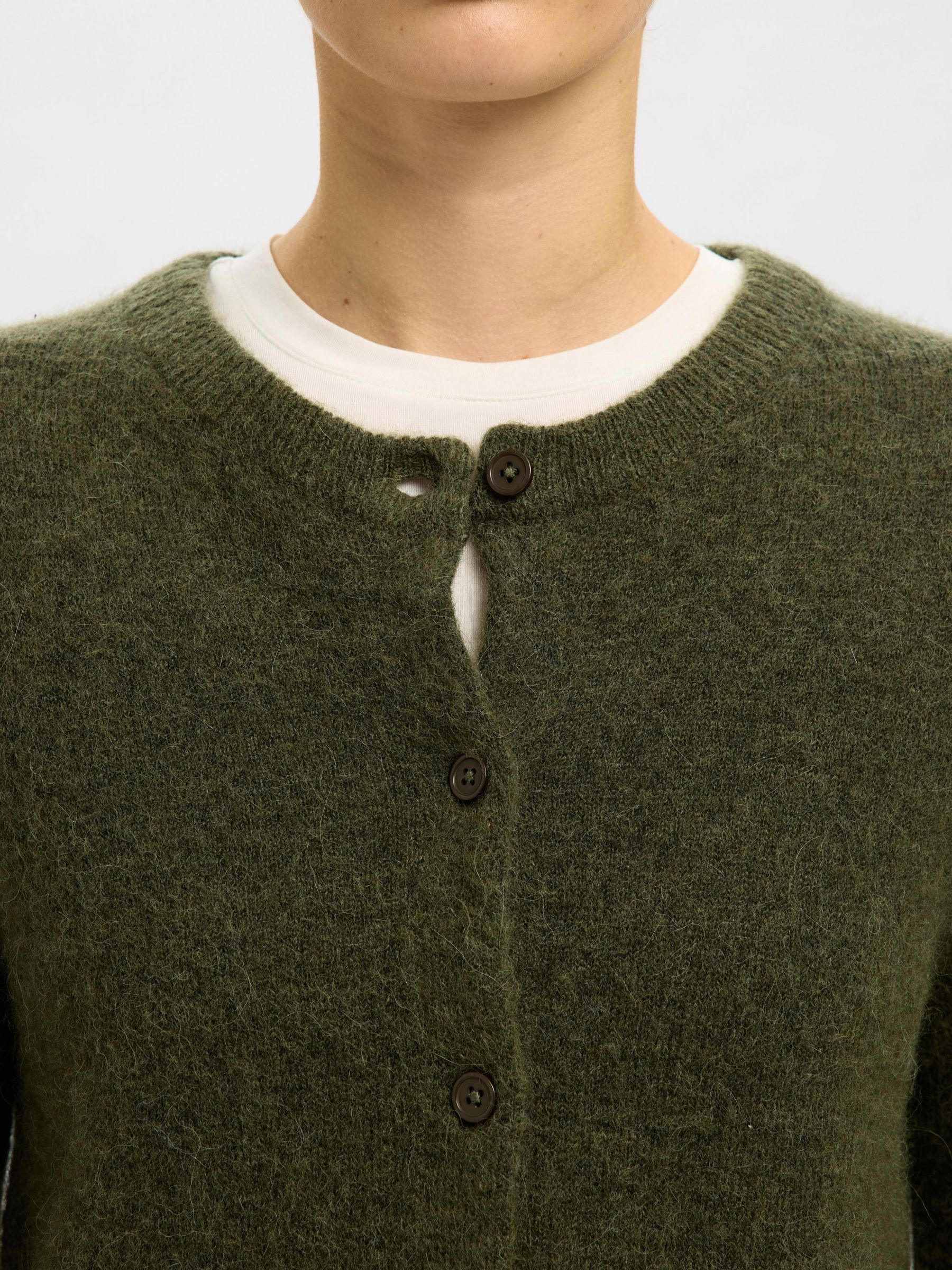 ULDBLANDING STRIKKET CARDIGAN