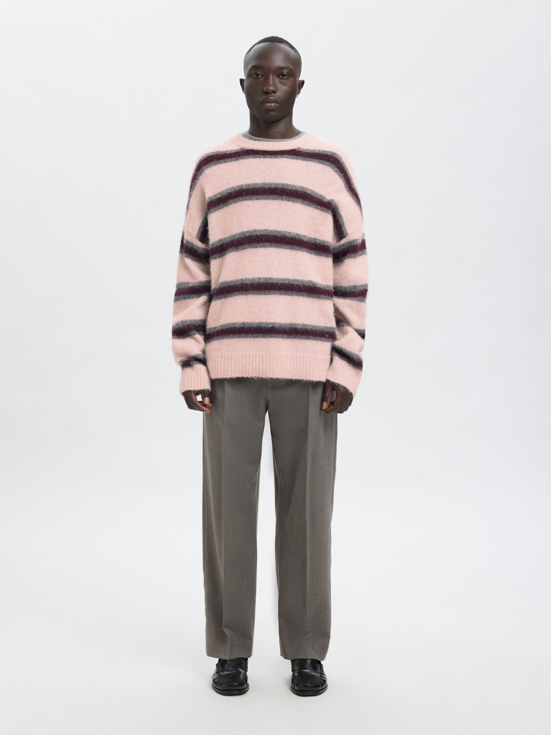 STRIPED KNITTED PULLOVER