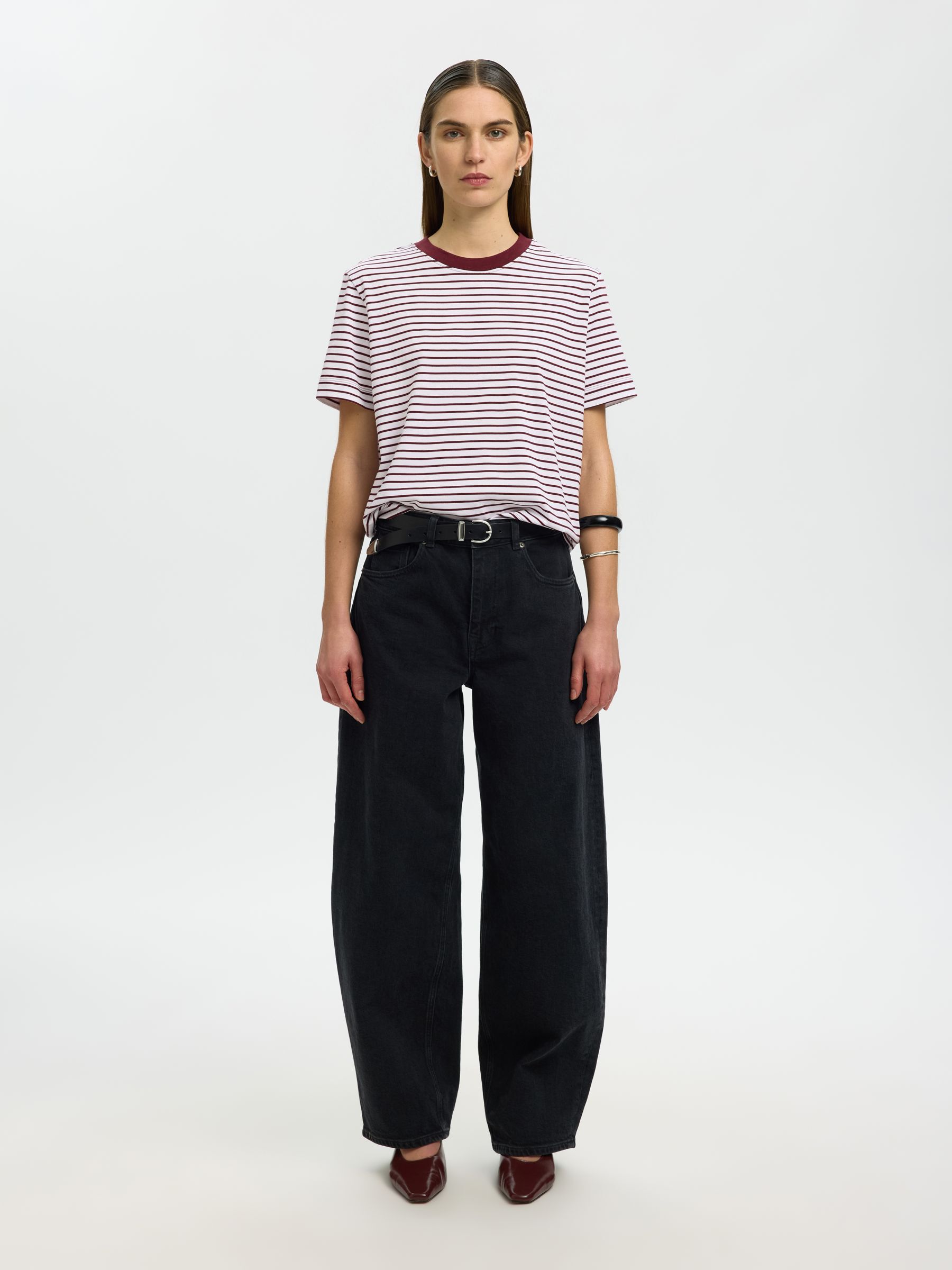 STRIPED BOXY FIT T-SHIRT