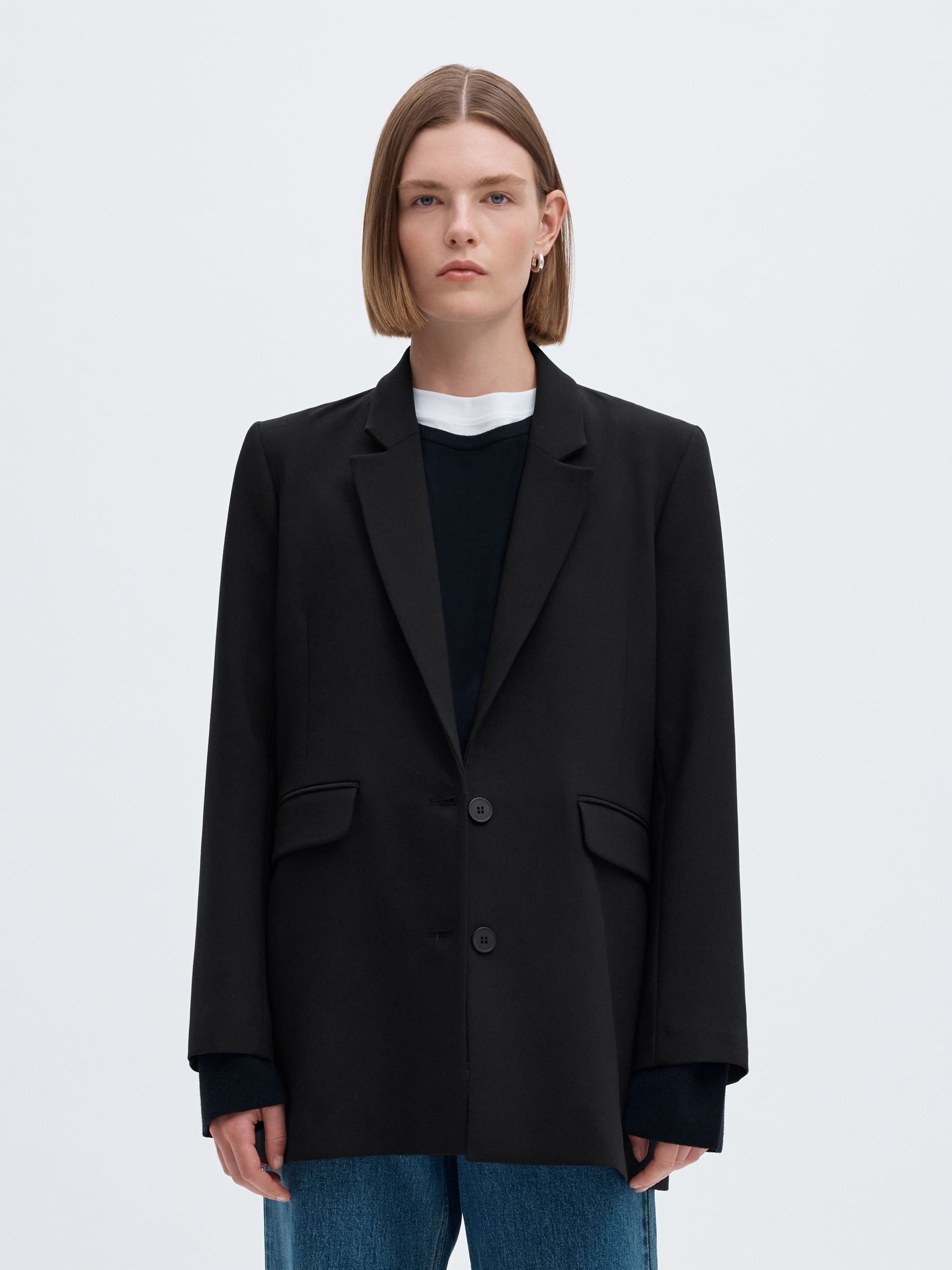 LANGER RELAXED FIT EINREIHIGER BLAZER