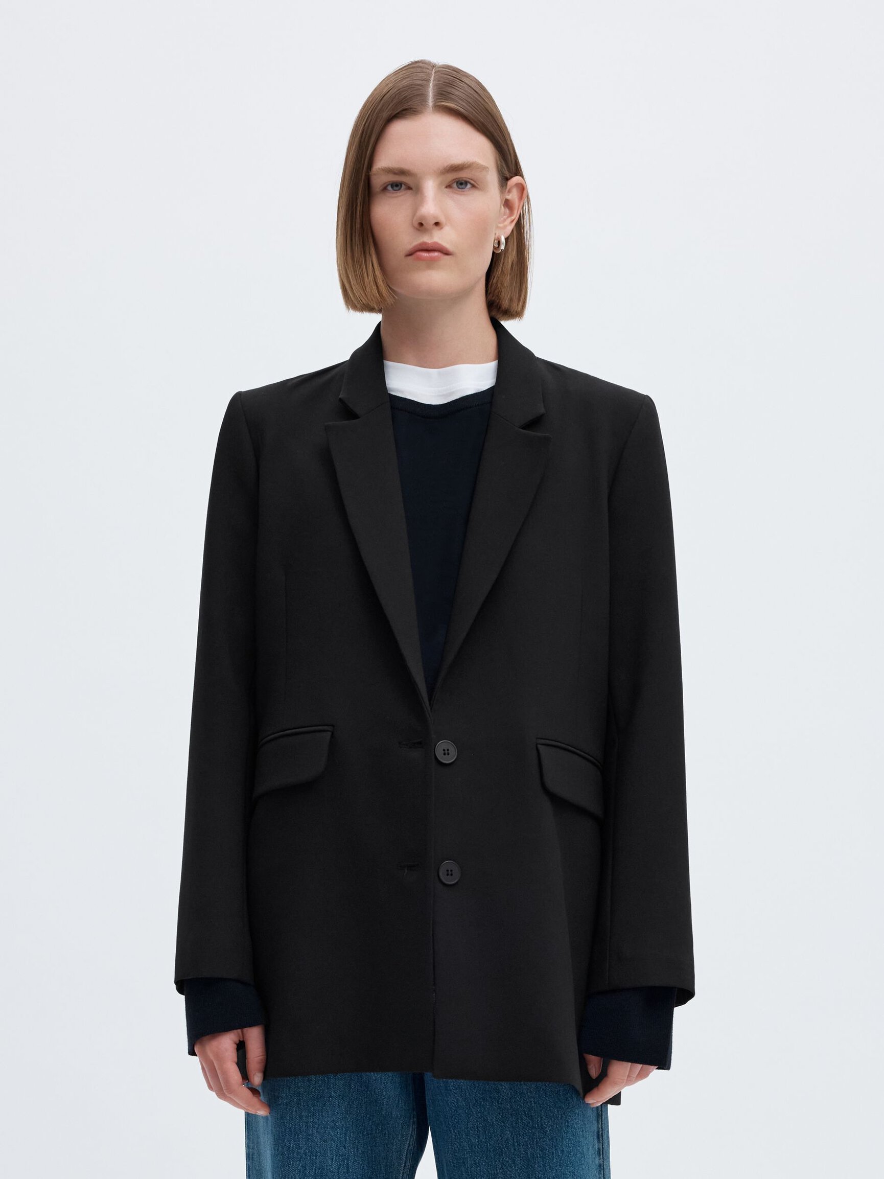 LANGER RELAXED FIT EINREIHIGER BLAZER