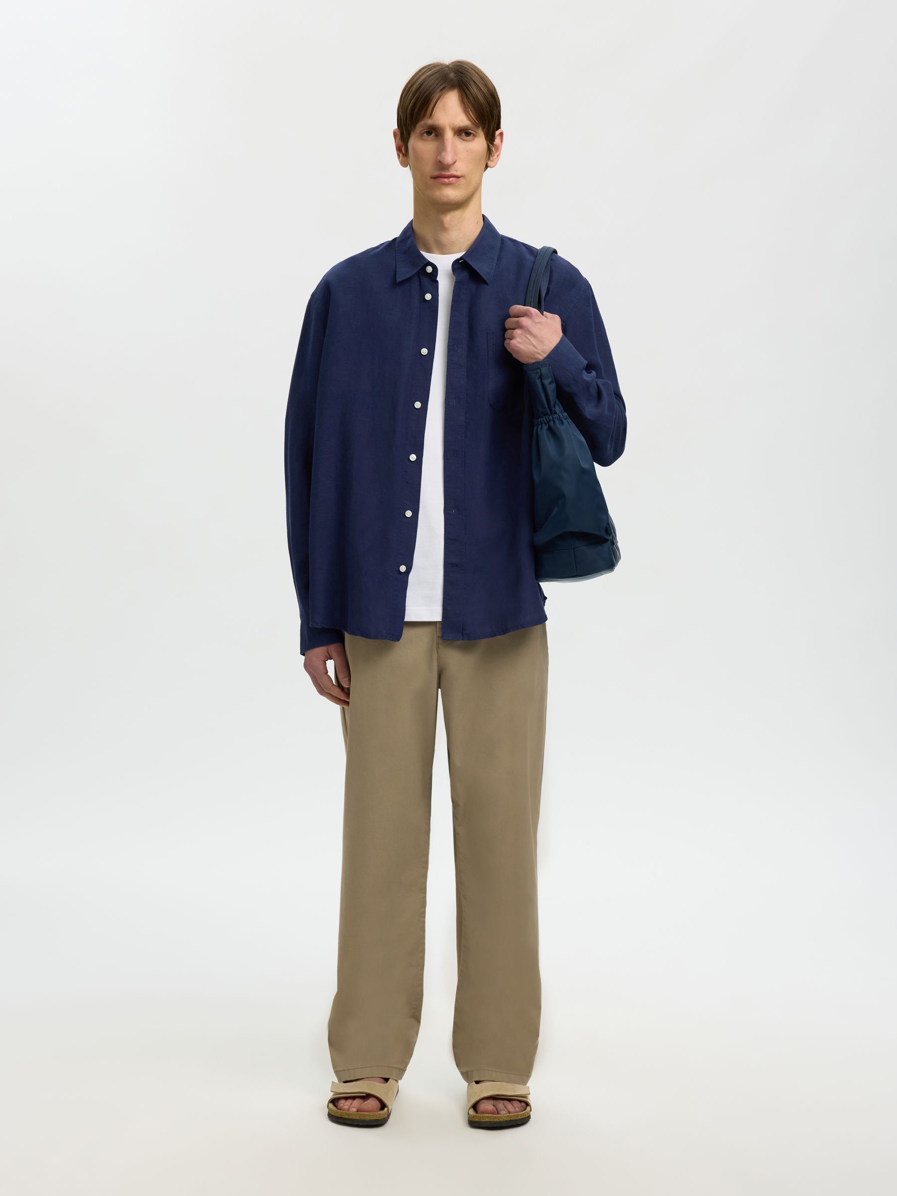 HEMP BLEND LONG SLEEVED SHIRT