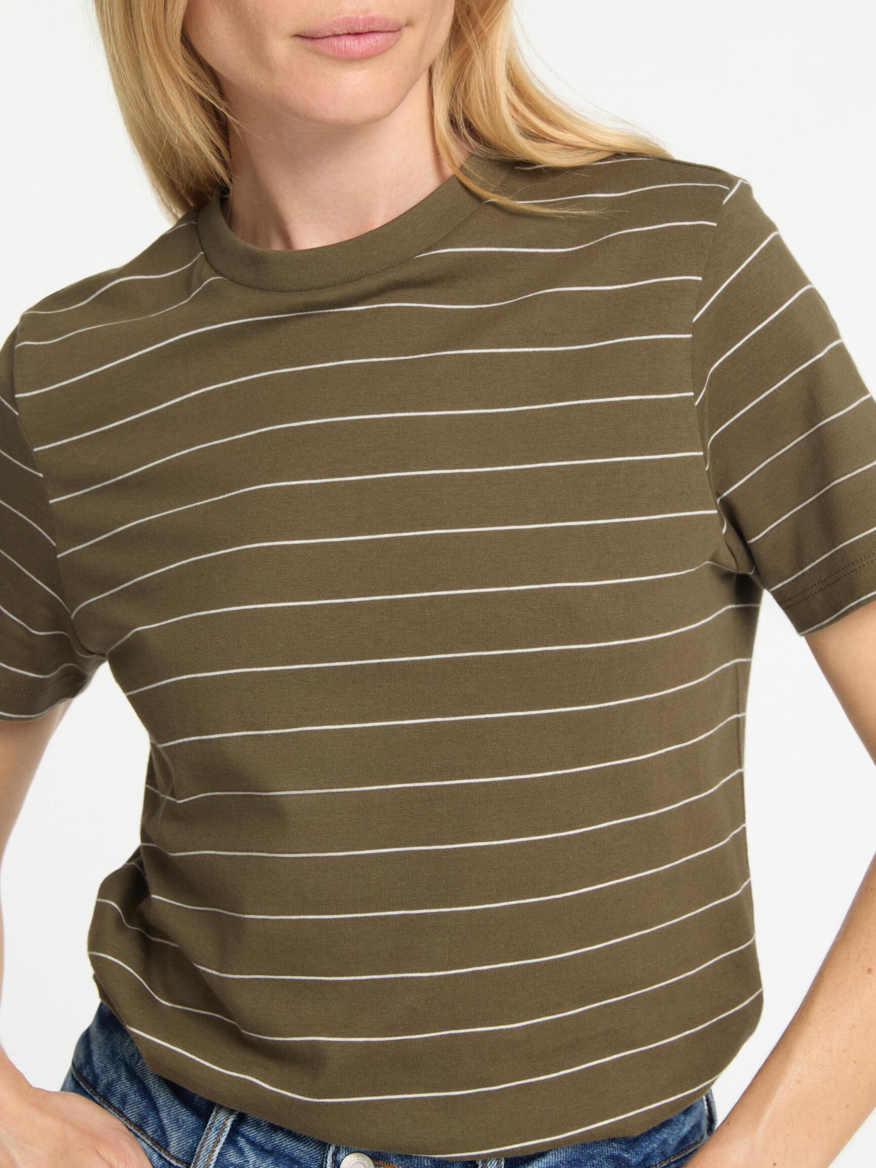 STRIPED COTTON T-SHIRT