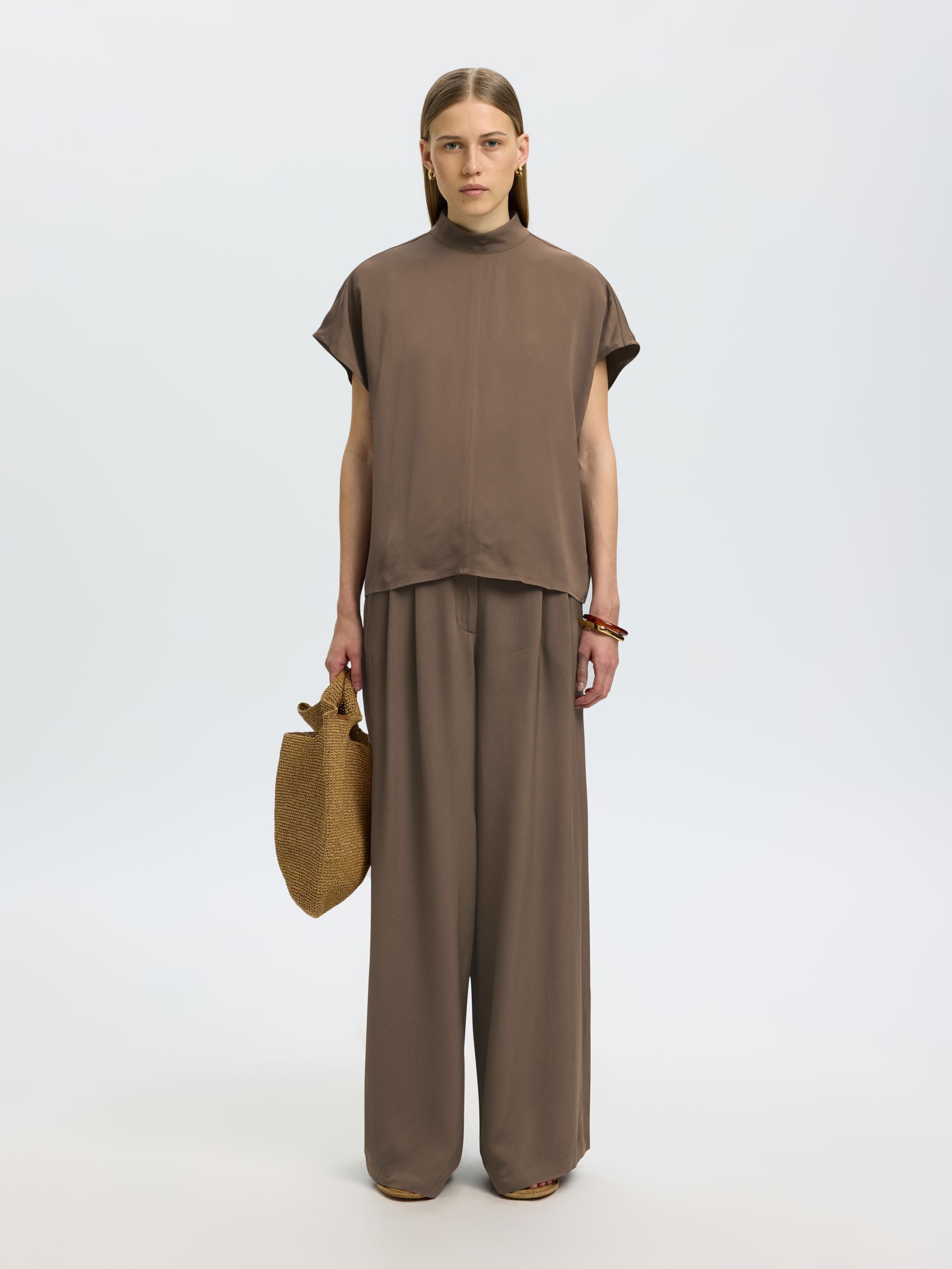 VISCOSE SHORT SLEEVED TOP