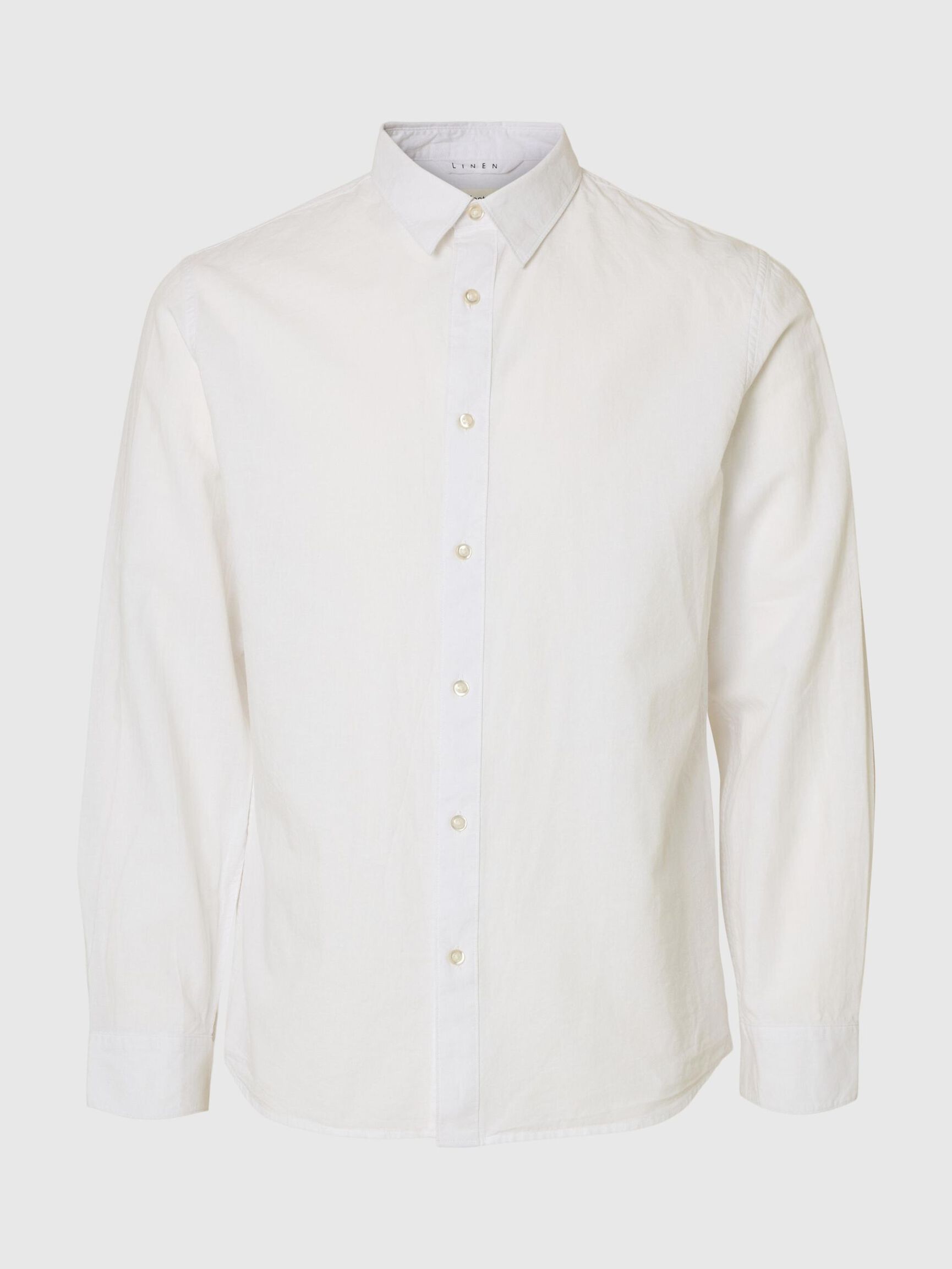 LANGE MOUWEN OVERHEMD, White, highres
