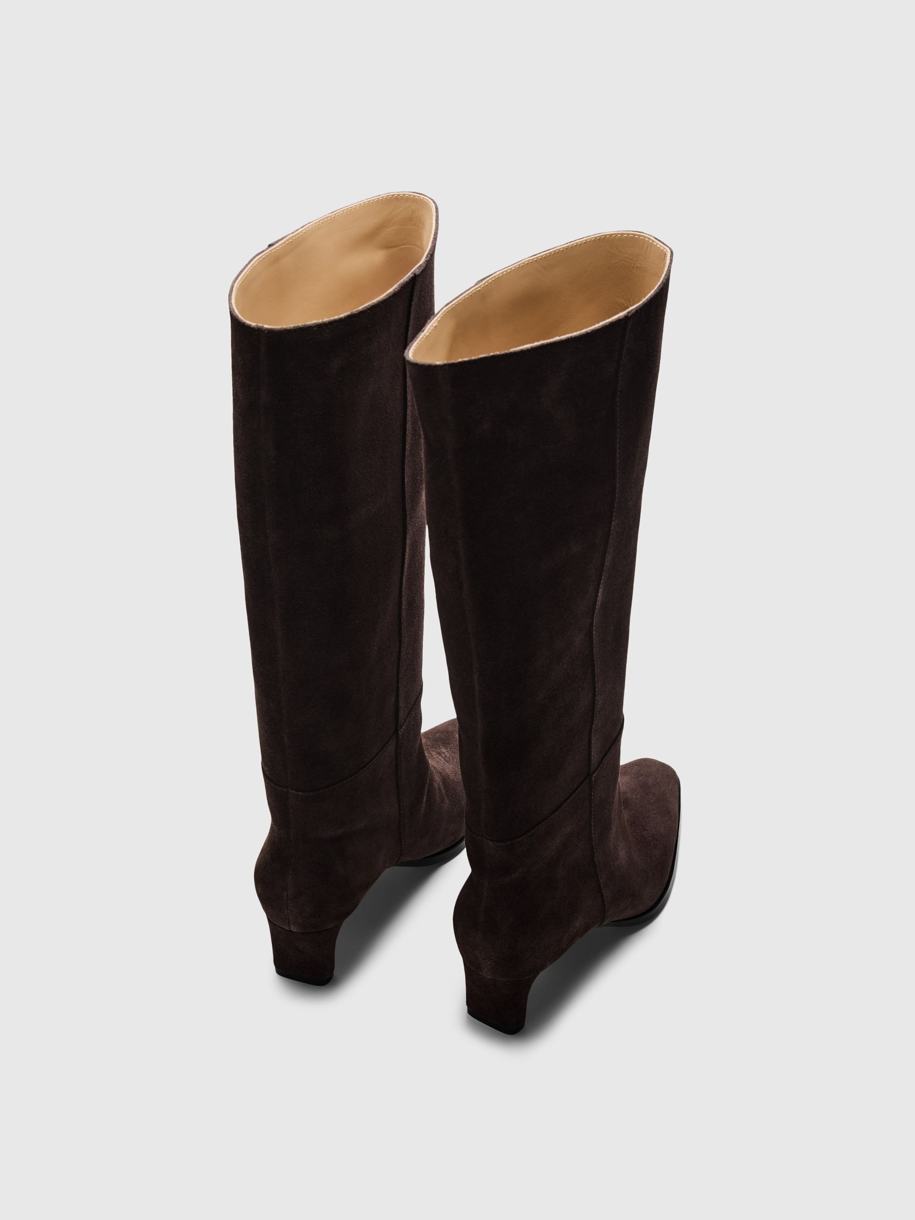 WILDLEDER KNIEHOHE STIEFEL
