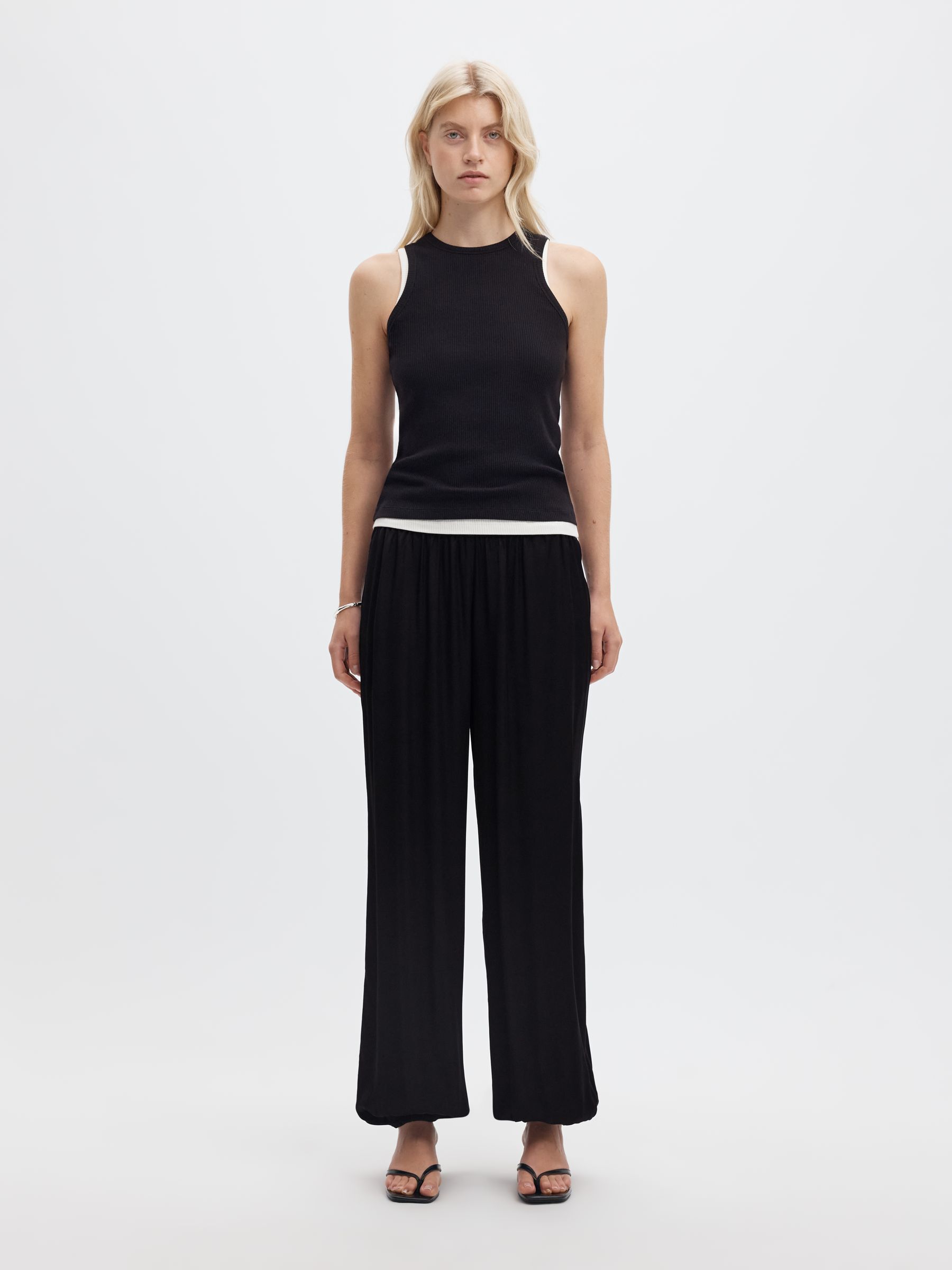 VISCOSE BALLOON FIT TROUSERS