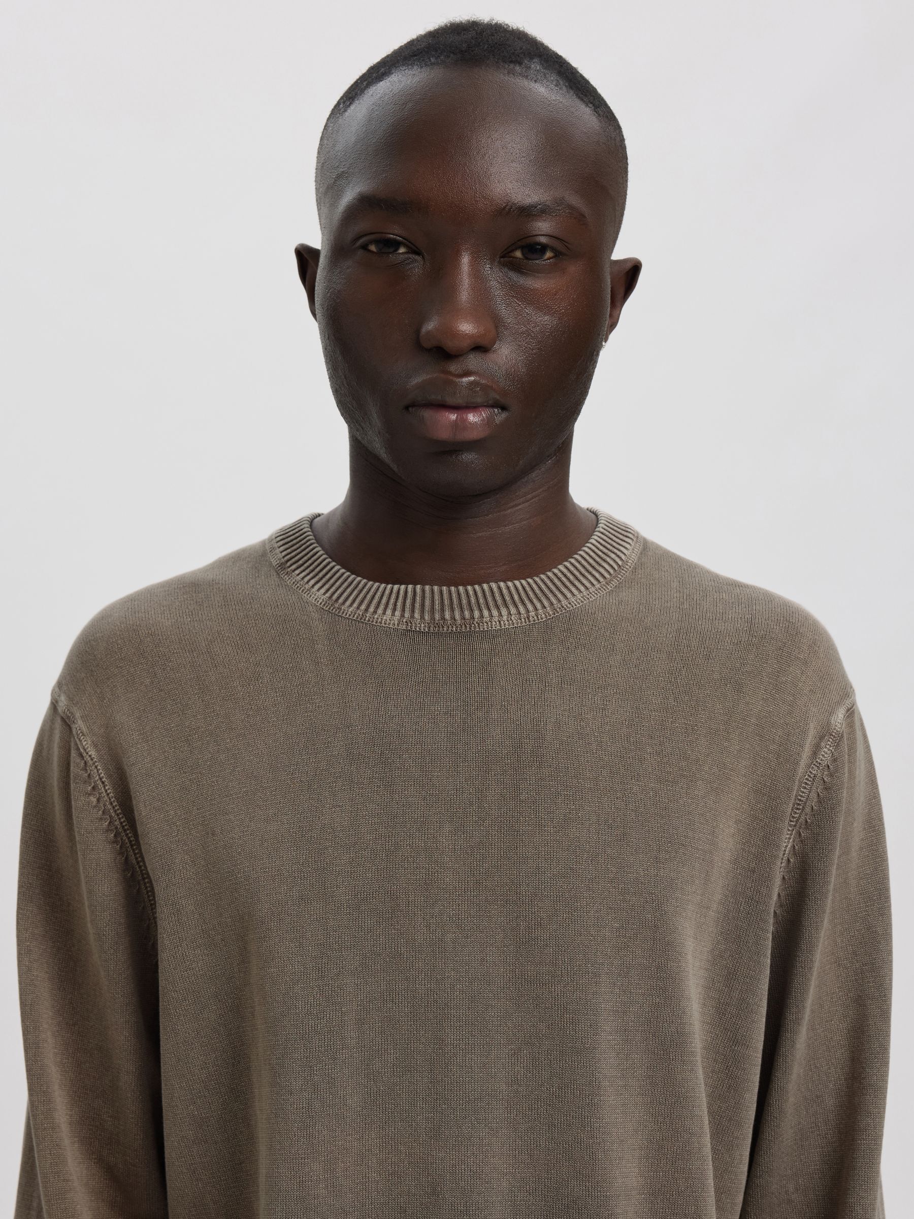 COTTON CREWNECK JUMPER