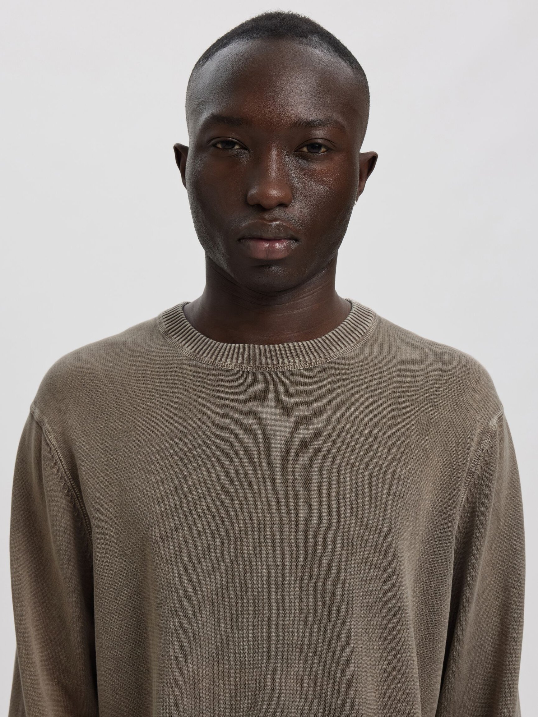 COTTON CREWNECK JUMPER