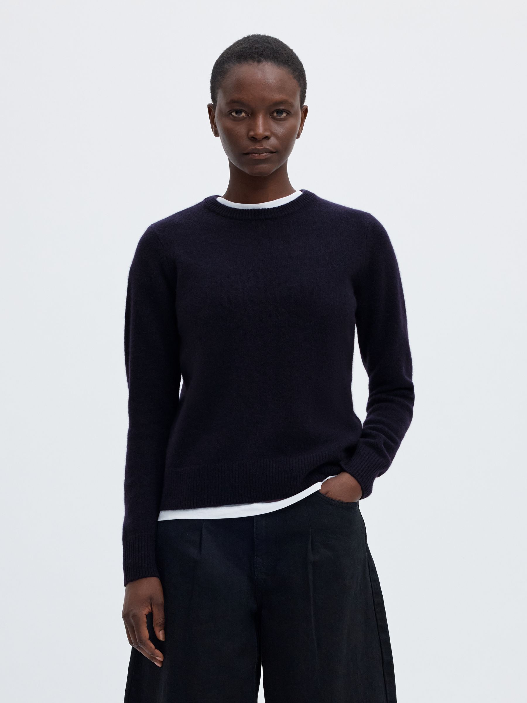 KASJMIR STRIKKET PULLOVER
