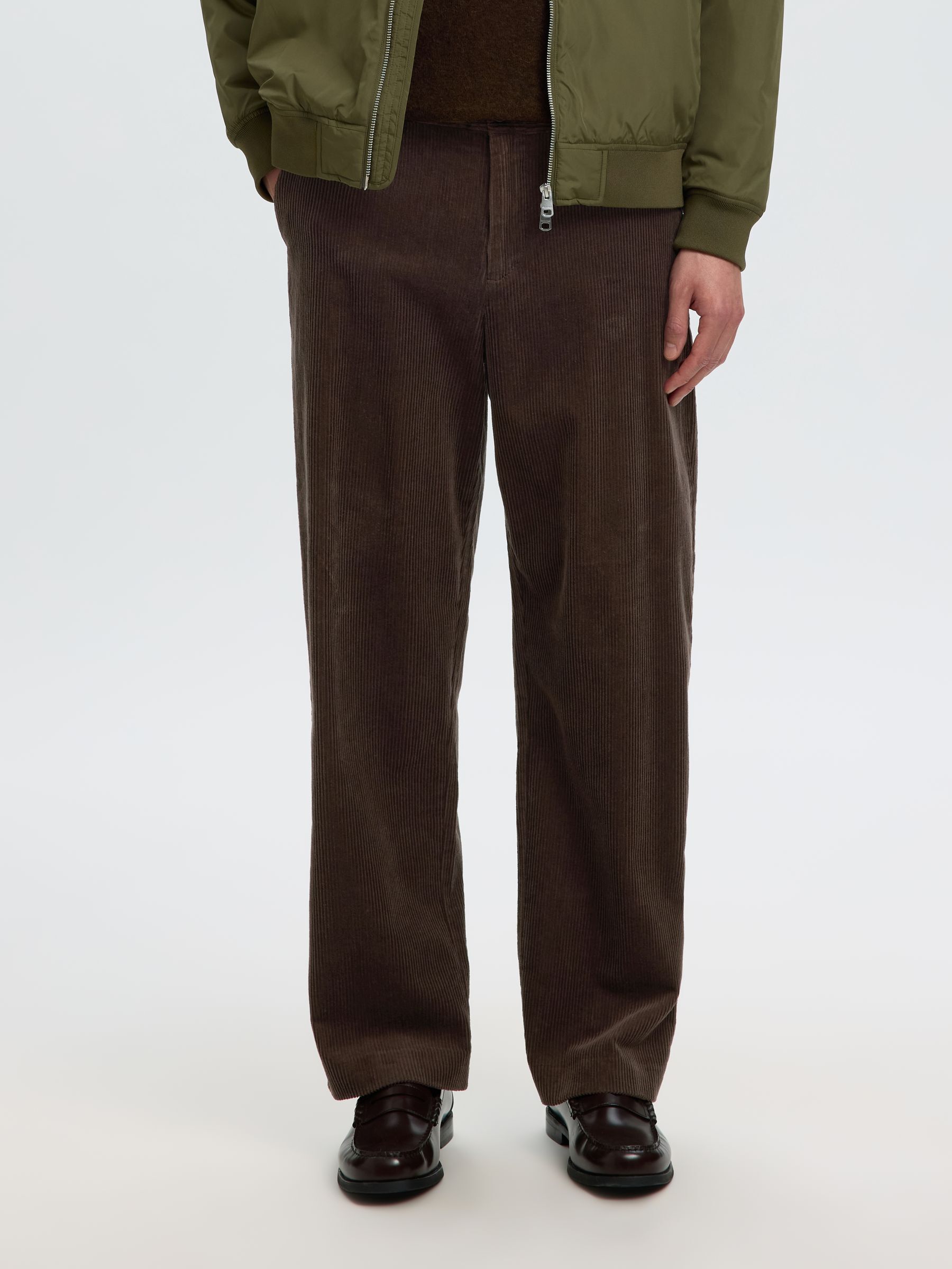 CORDUROY LOOSE-FIT TROUSERS