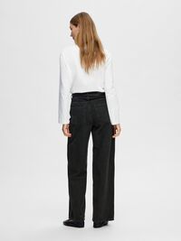 LONG-SLEEVED BOXY T-SHIRT, Bright White, highres