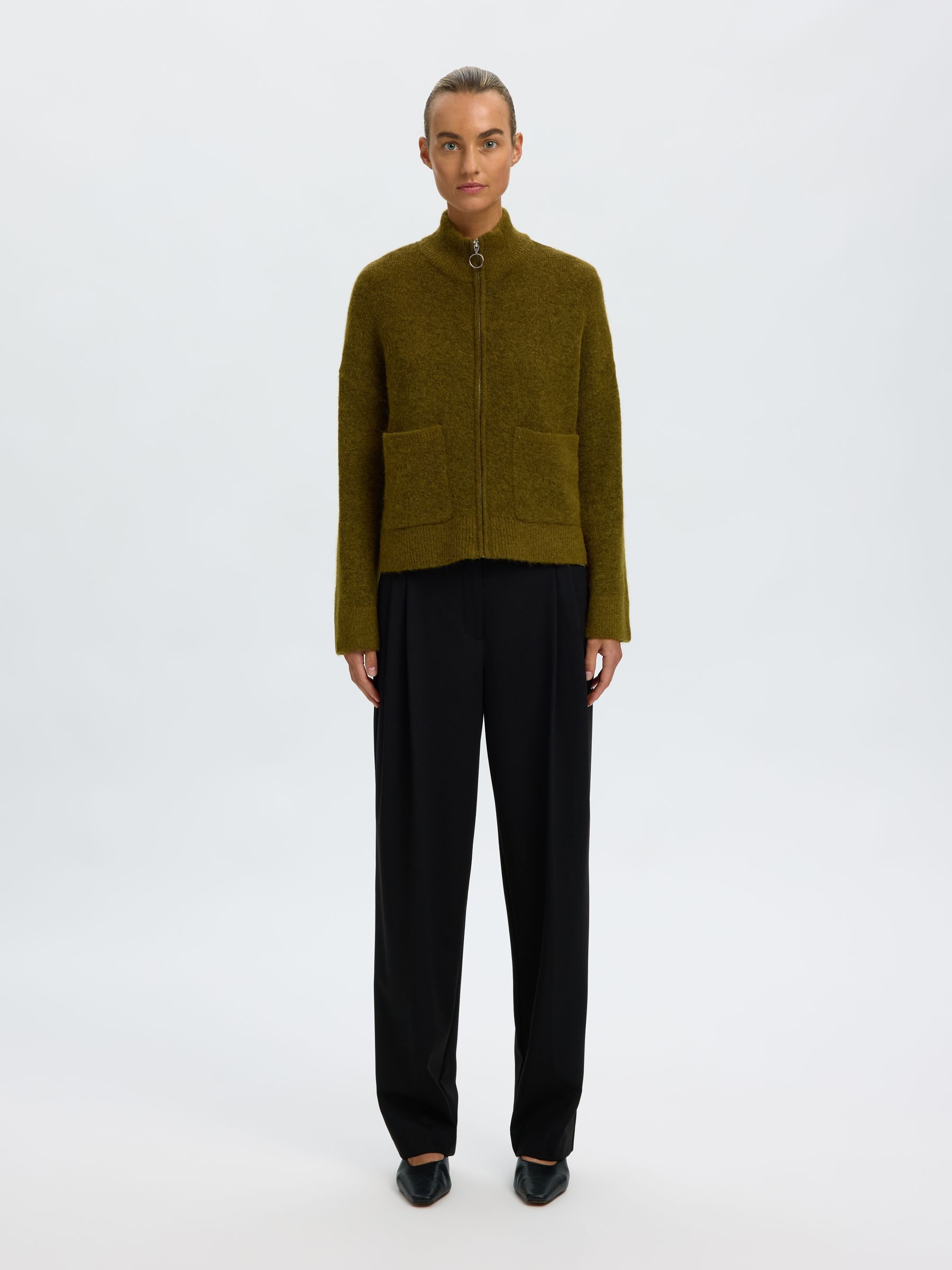 WOOL BLEND CARDIGAN