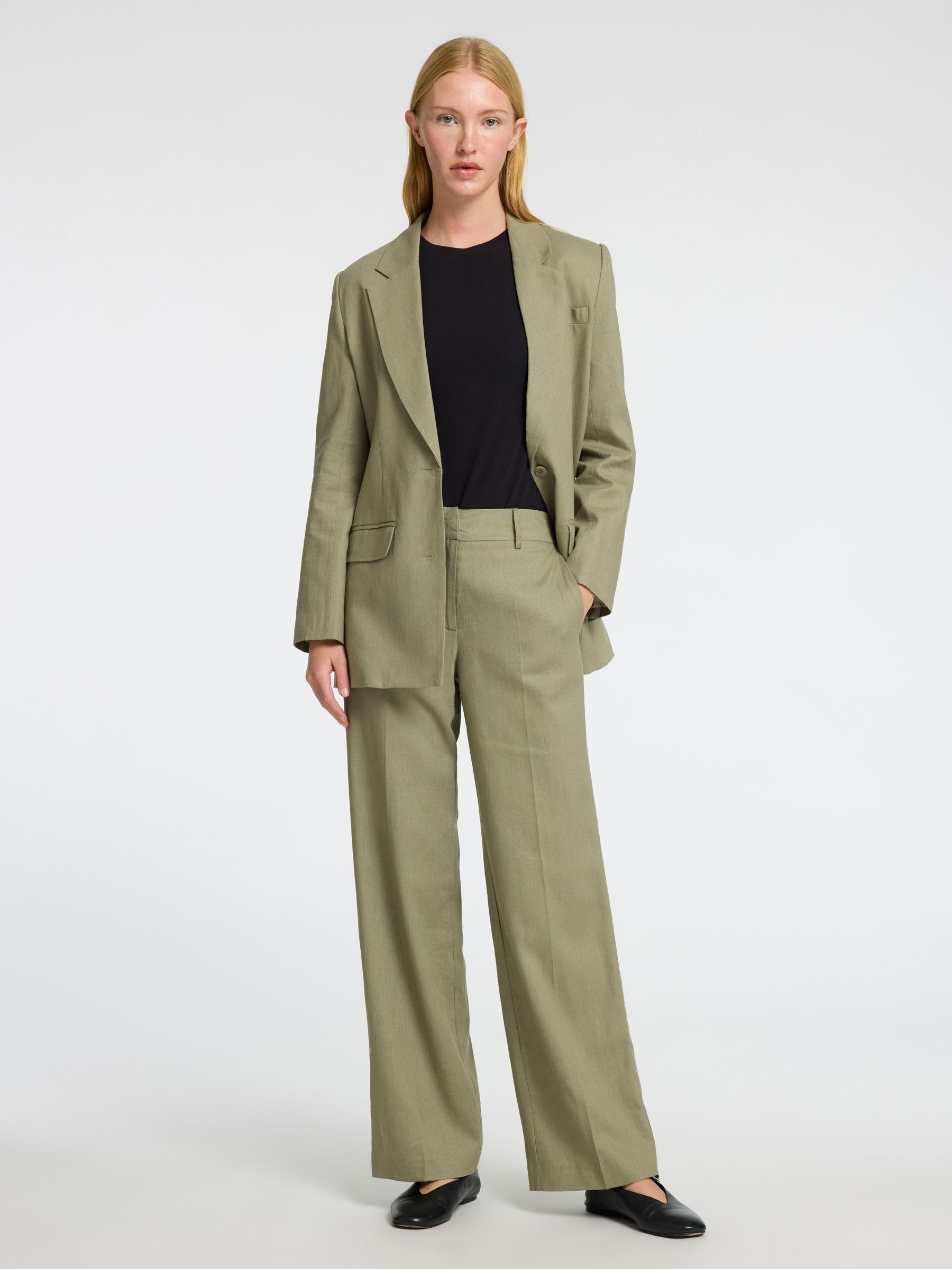 TAILORED WIDE-LEG TROUSERS
