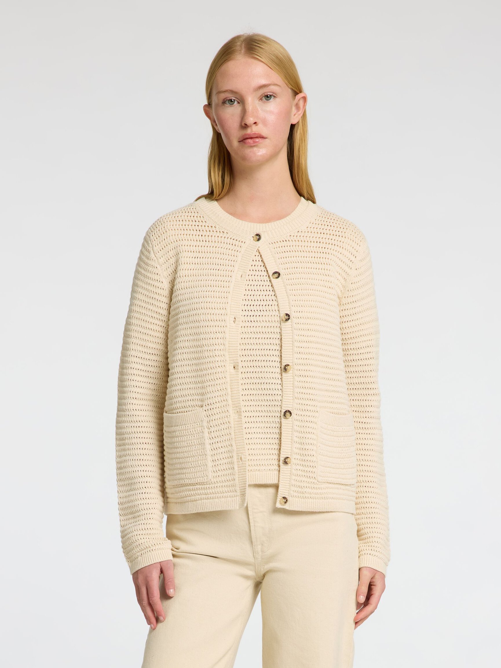 100% COTTON KNITTED CARDIGAN