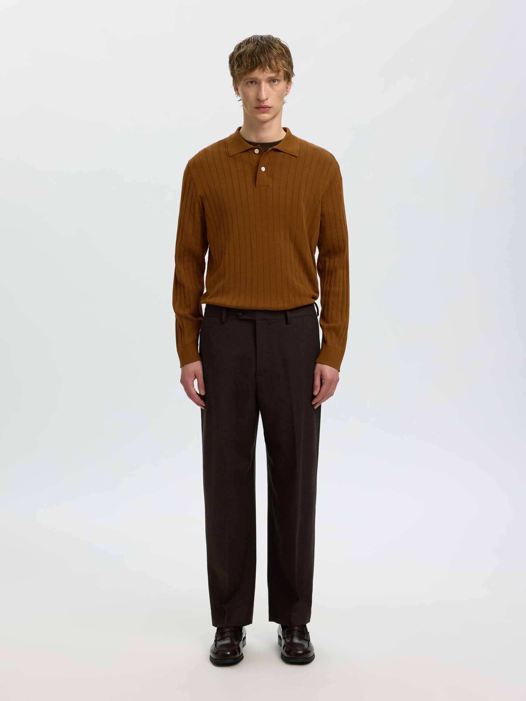 COTTON KNITTED POLO SHIRT