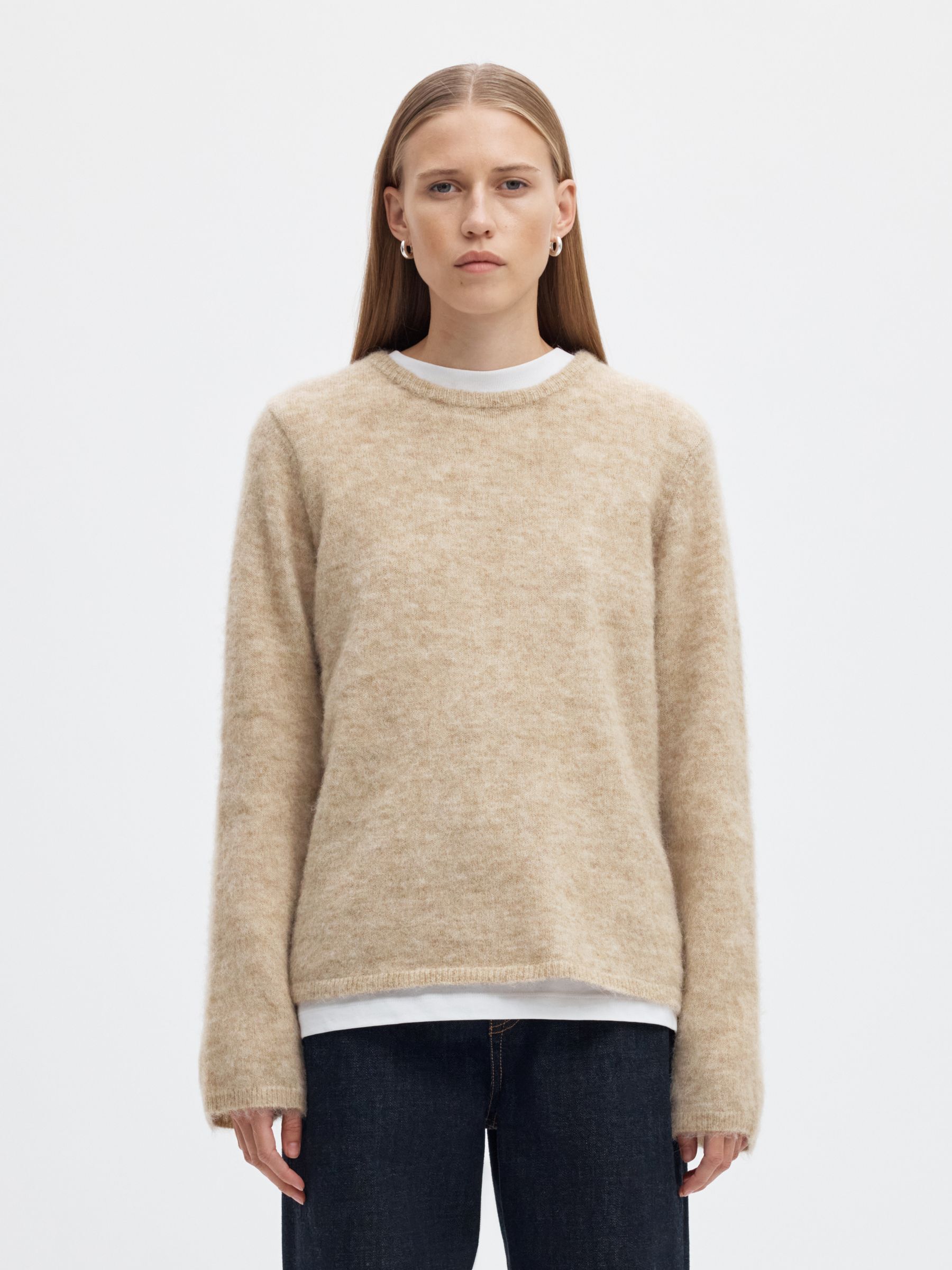 WOOL BLEND KNITTED JUMPER