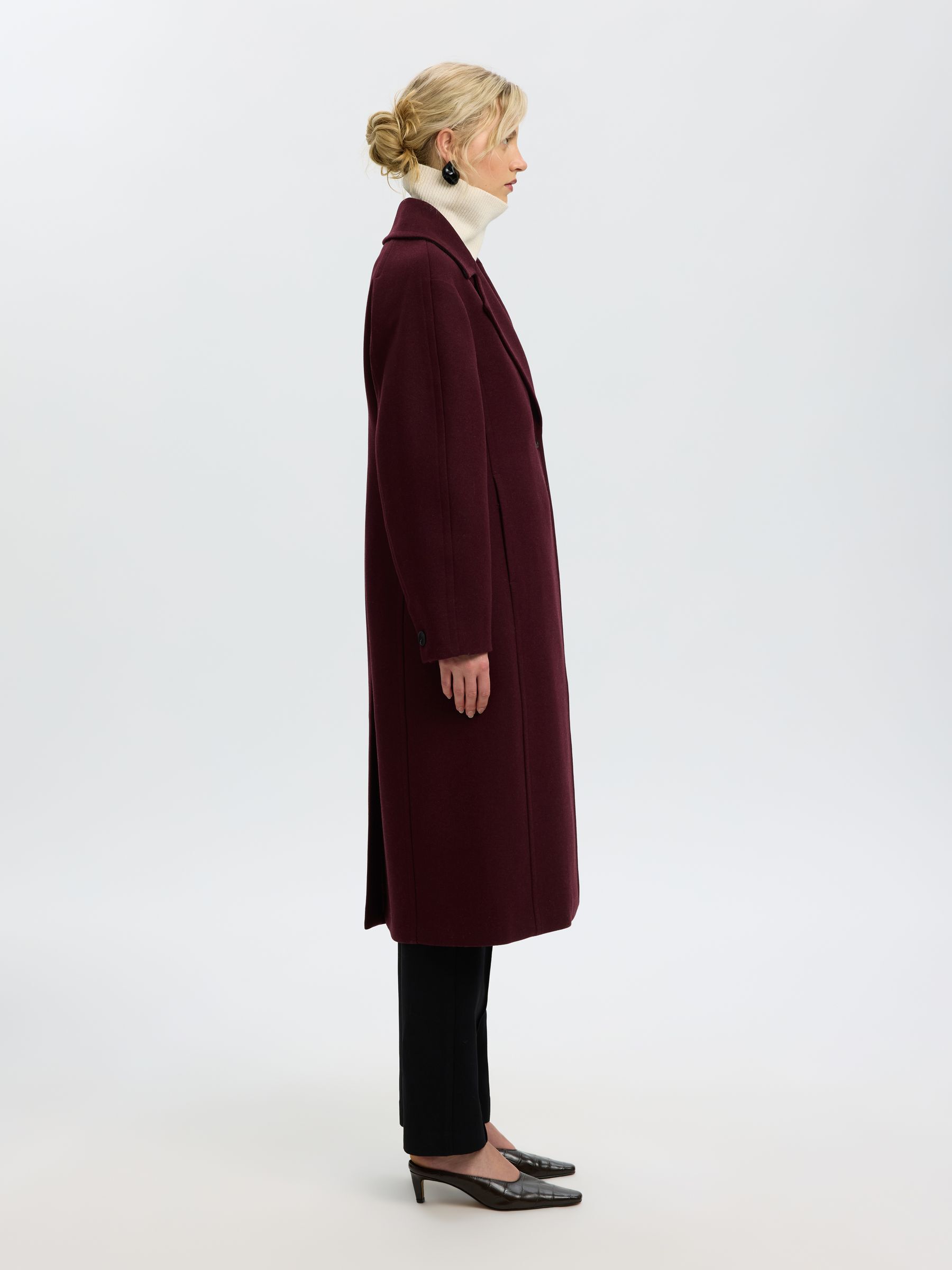 WOOL BLEND LONG COAT