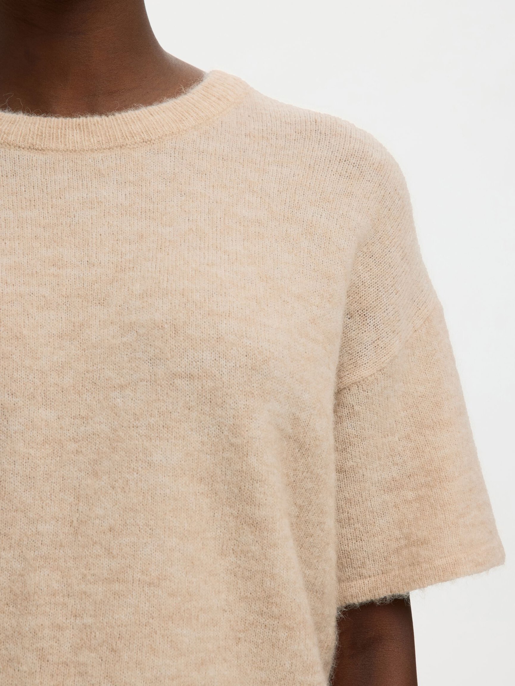 WOOL BLEND KNITTED PULLOVER