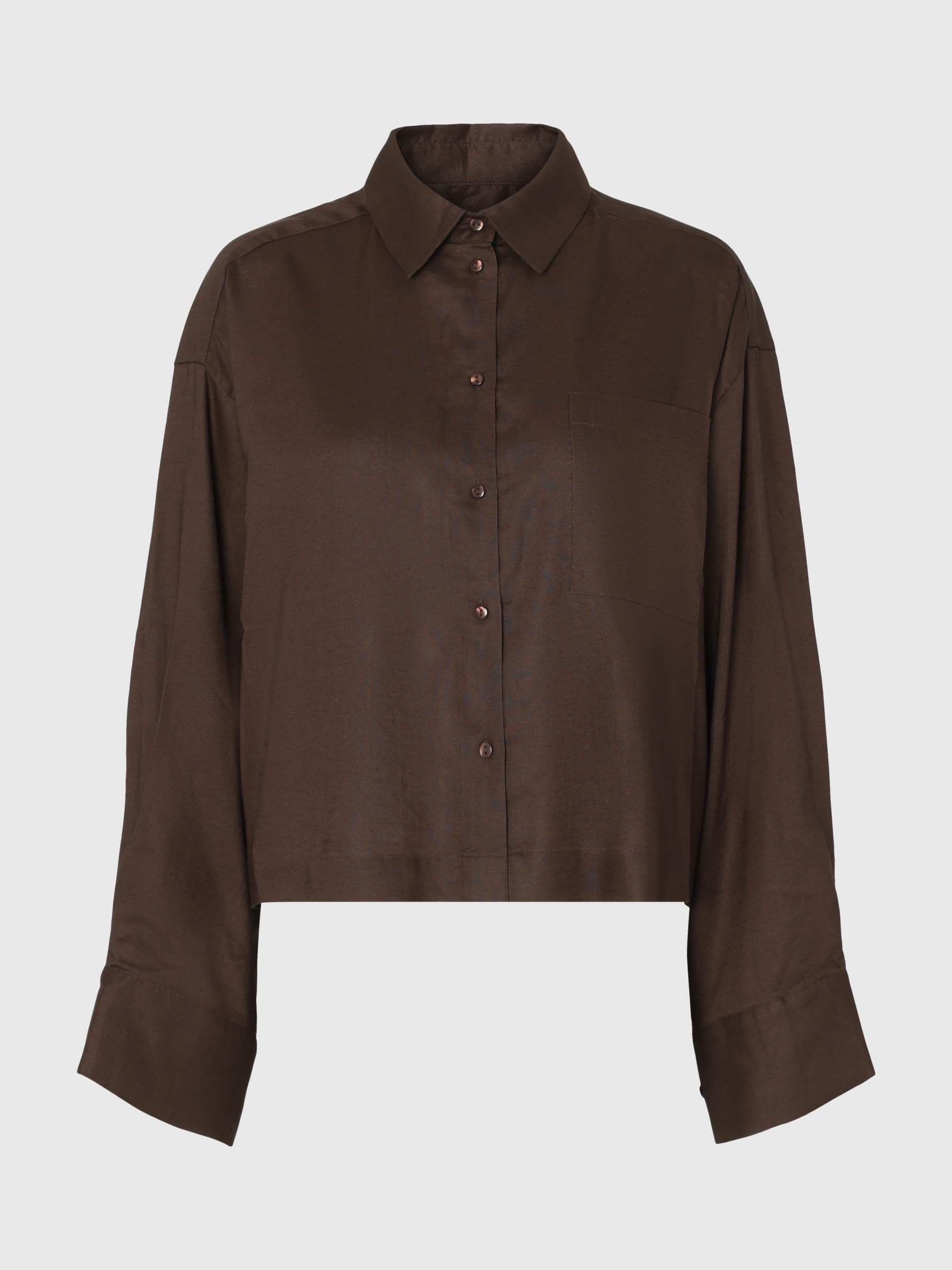 BOXY FIT CROPPED BLOUSE