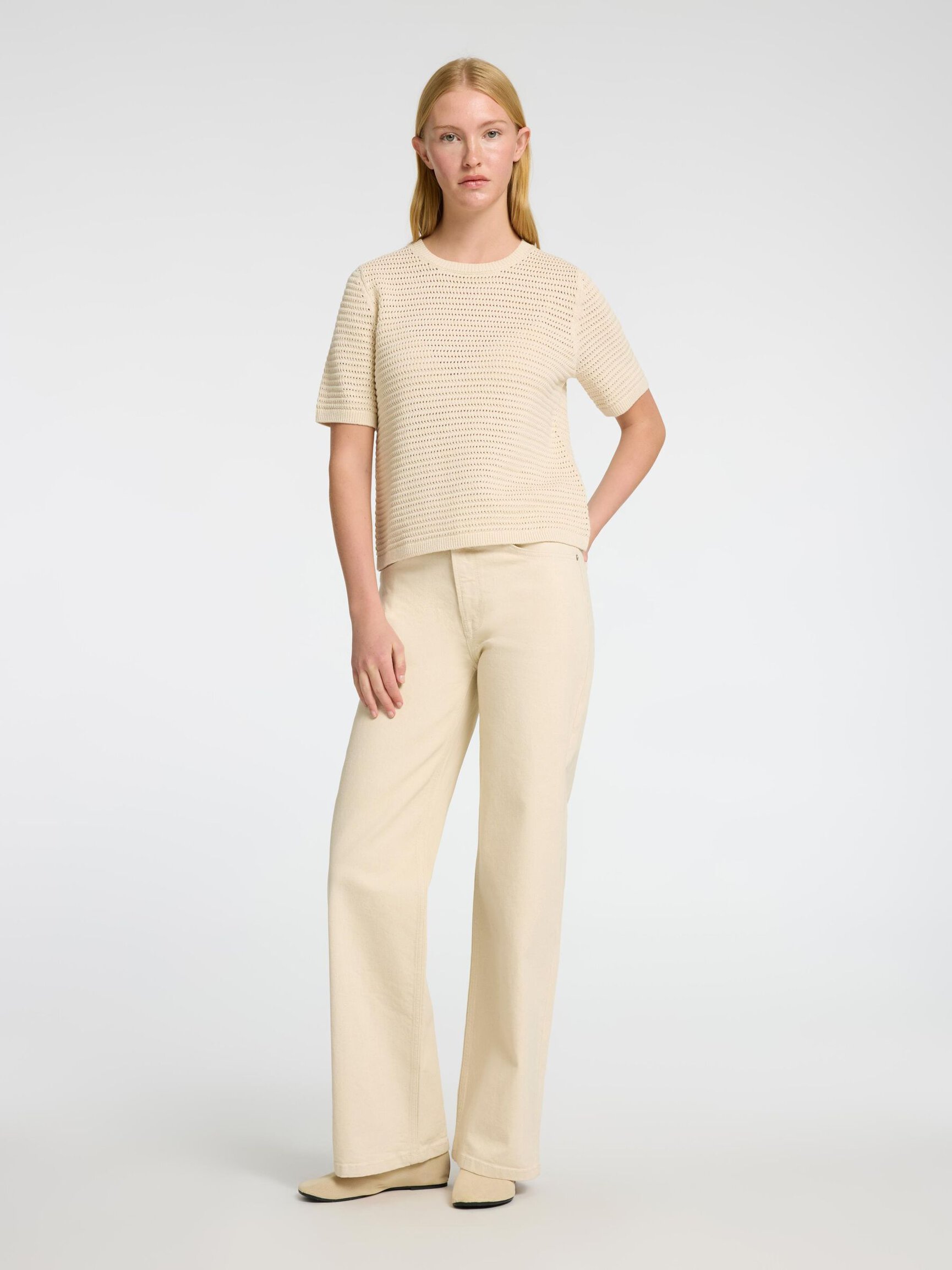 100% COTTON KNITTED TOP