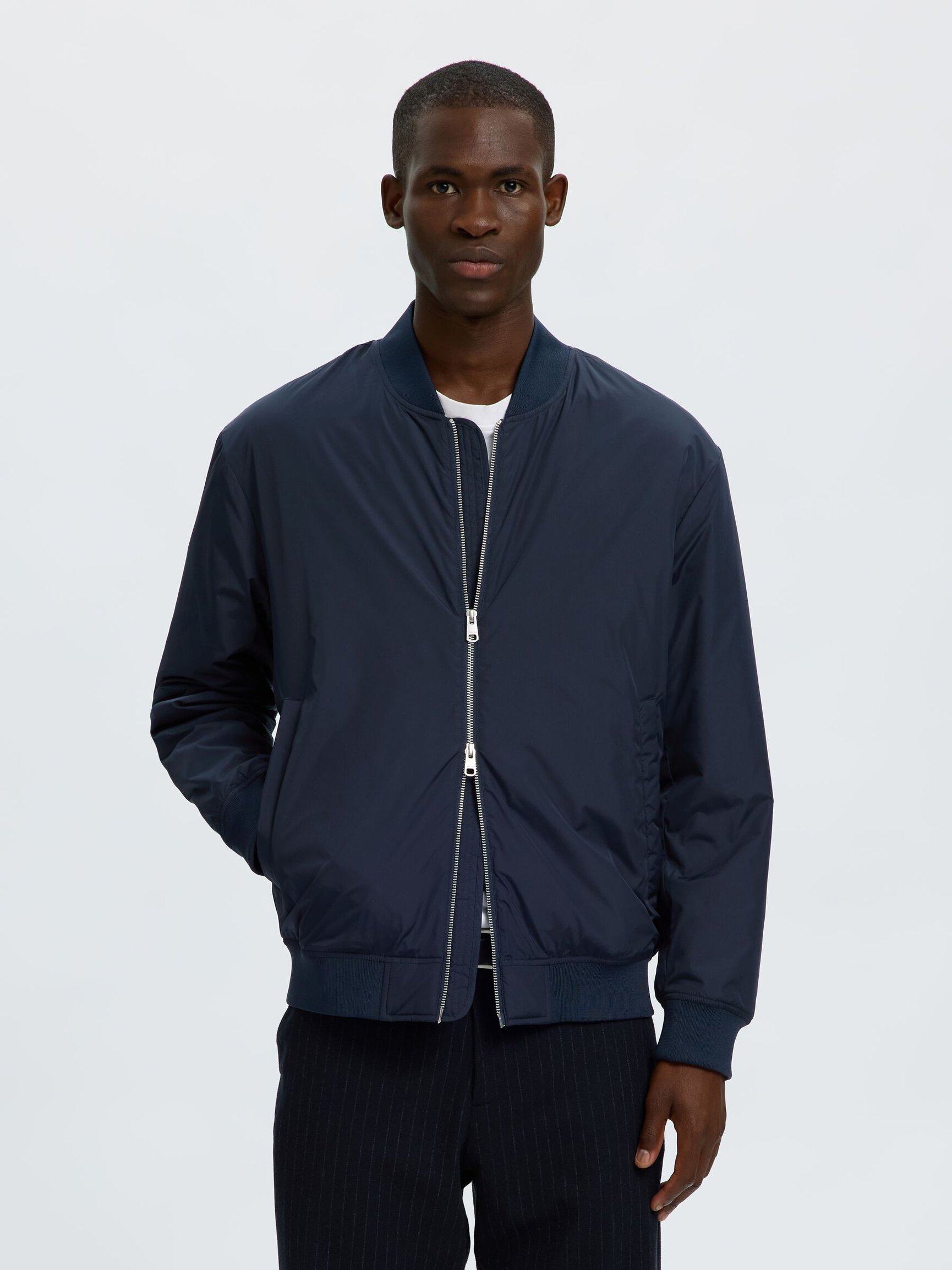WATER REPELLENT BOMBER JACKET