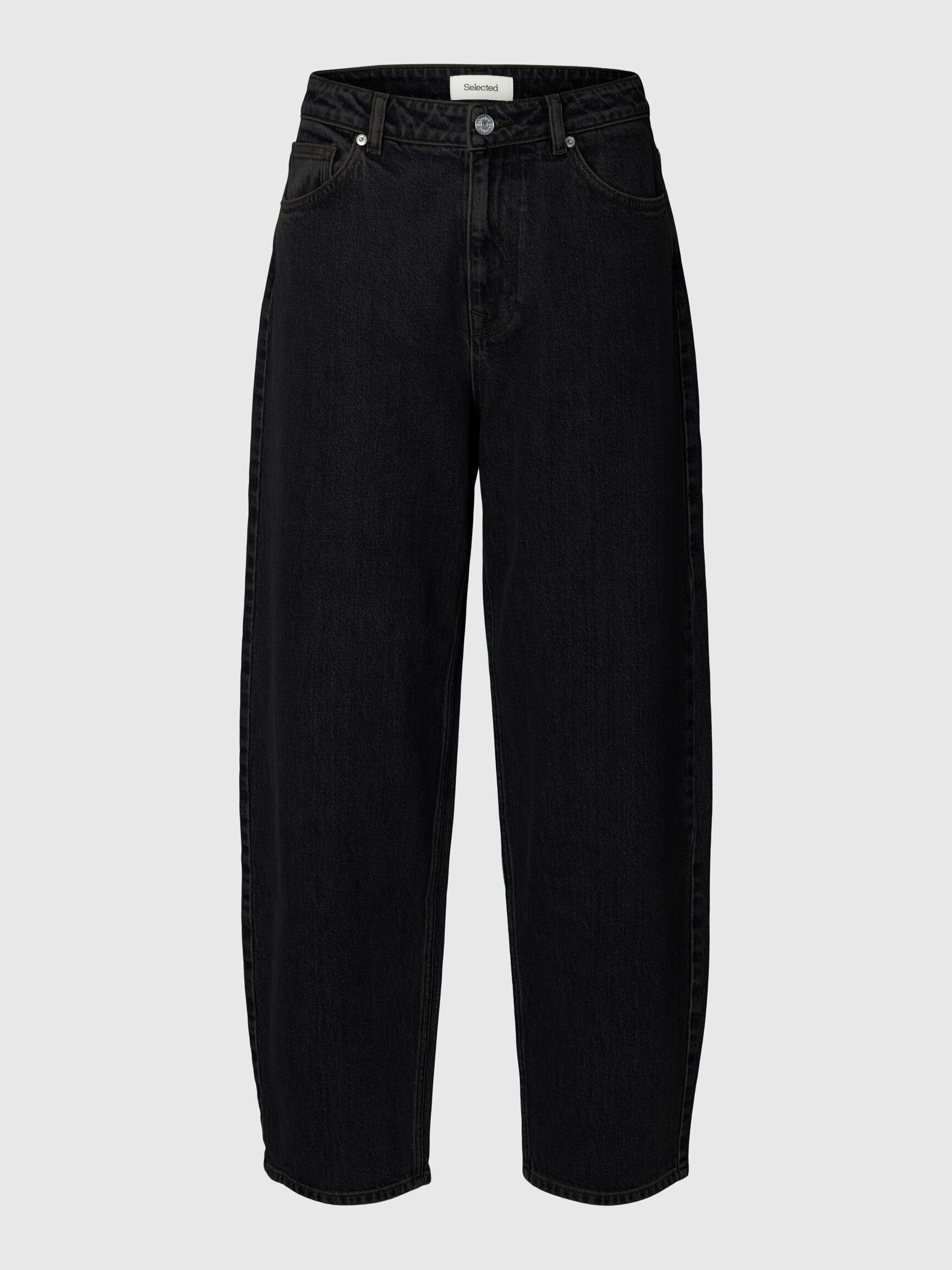 HIGH WAIST BARREL FIT JEANS