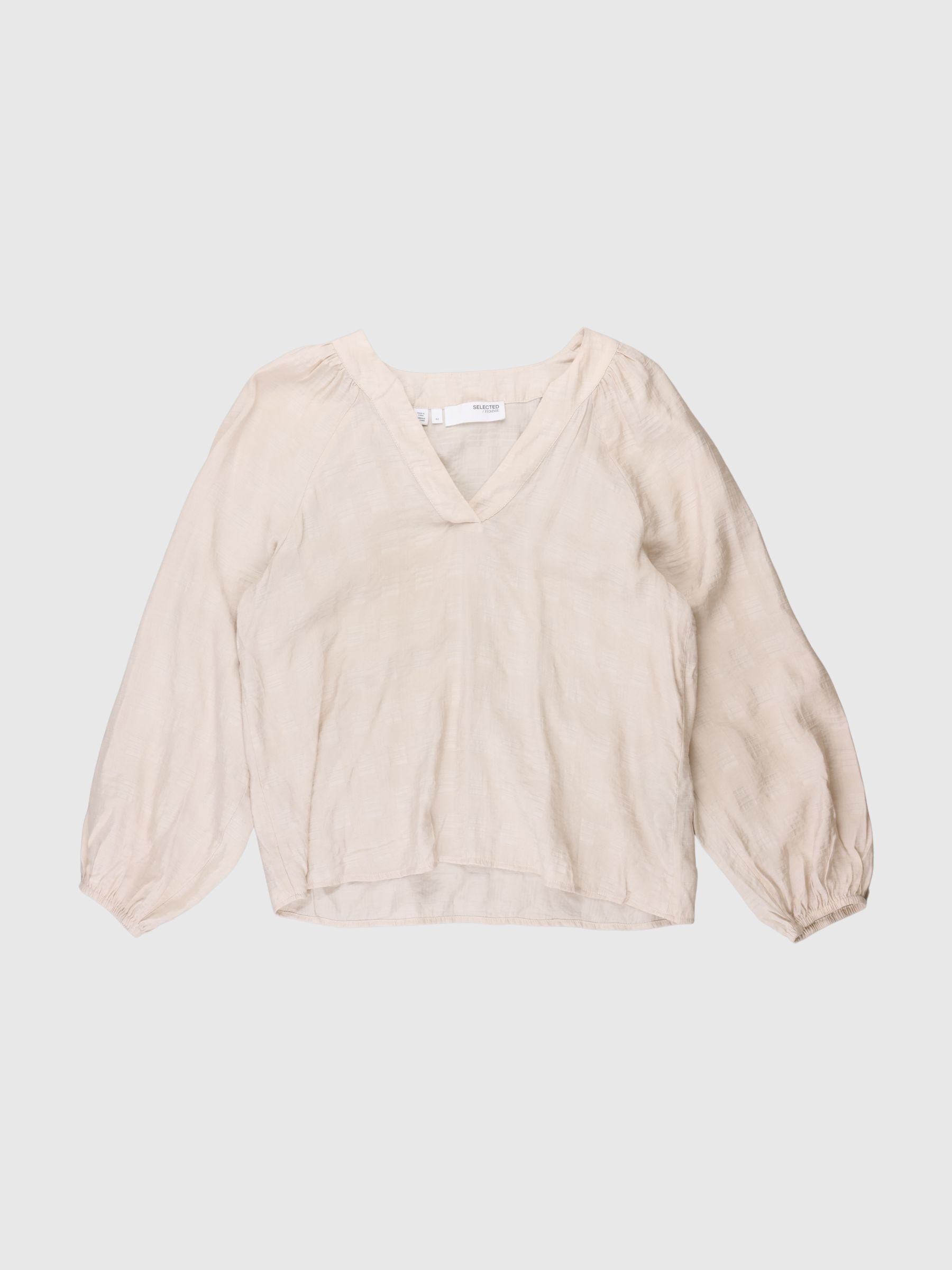 V-HALS BLUSE MED V-HALS