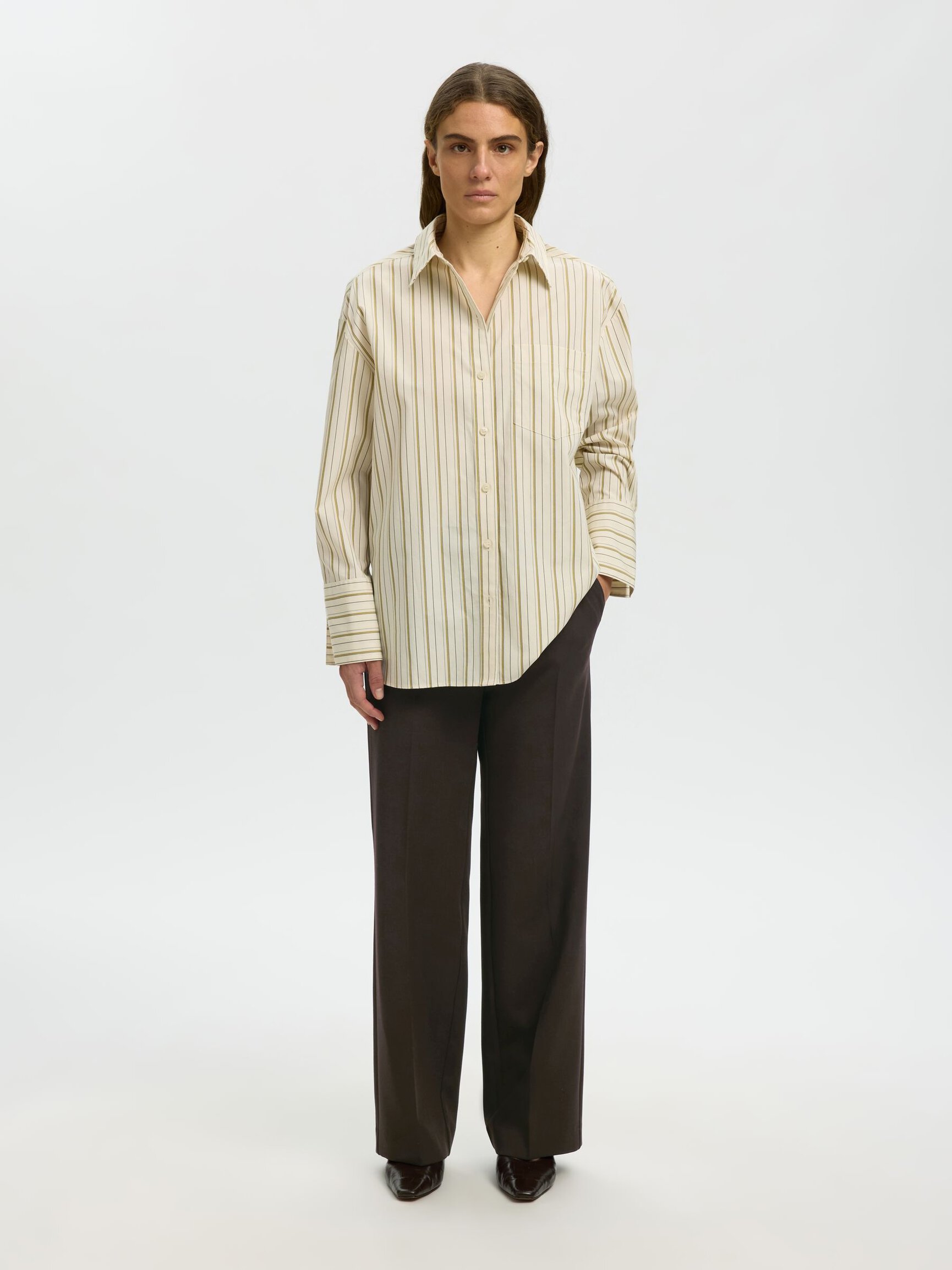 TAILORED WIDE-LEG TROUSERS