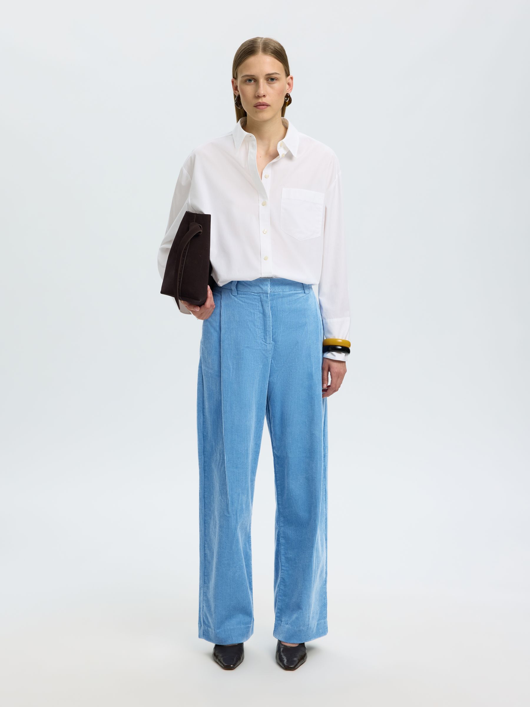 RELAXED FIT CORDUROY TROUSERS
