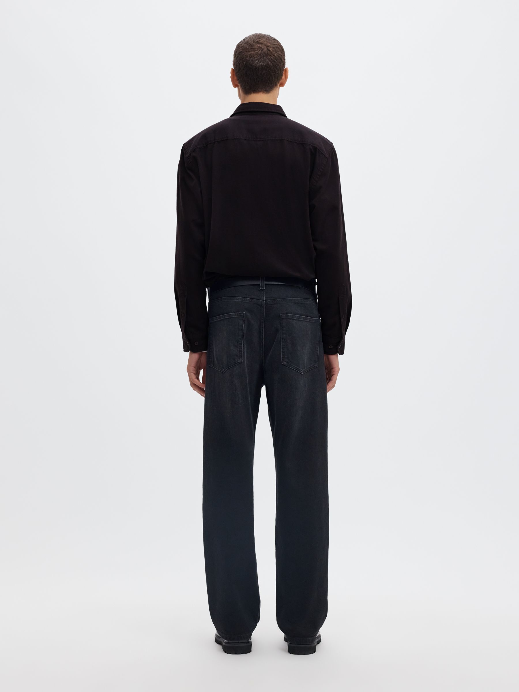BRUSHED ORGANIC COTTON LONG SLEEVED SHIRT