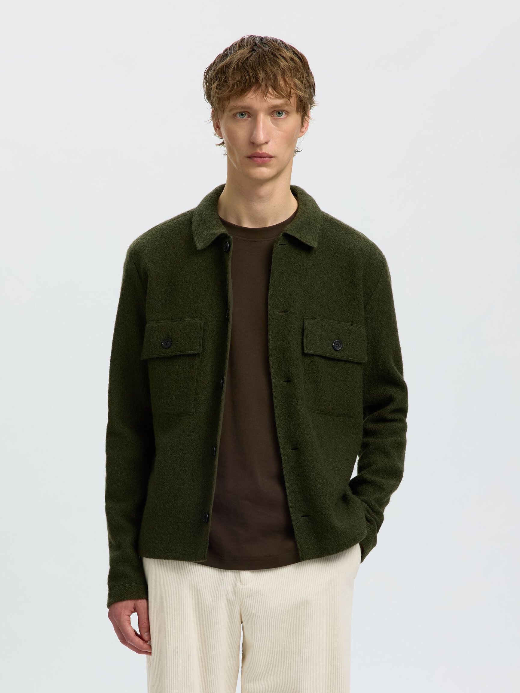 100% WOOL CARDIGAN